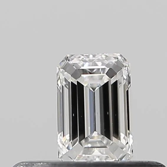 0.12ct Emerald Natural Diamond (Colour E, Clarity VS2, Cut VG, IGI) - Lotus Diamond