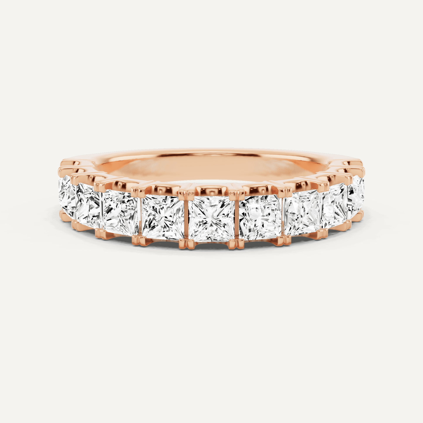 1 1/2 ctw Princess Diamond Eleven Stone Anniversary Band - Lotus Diamond