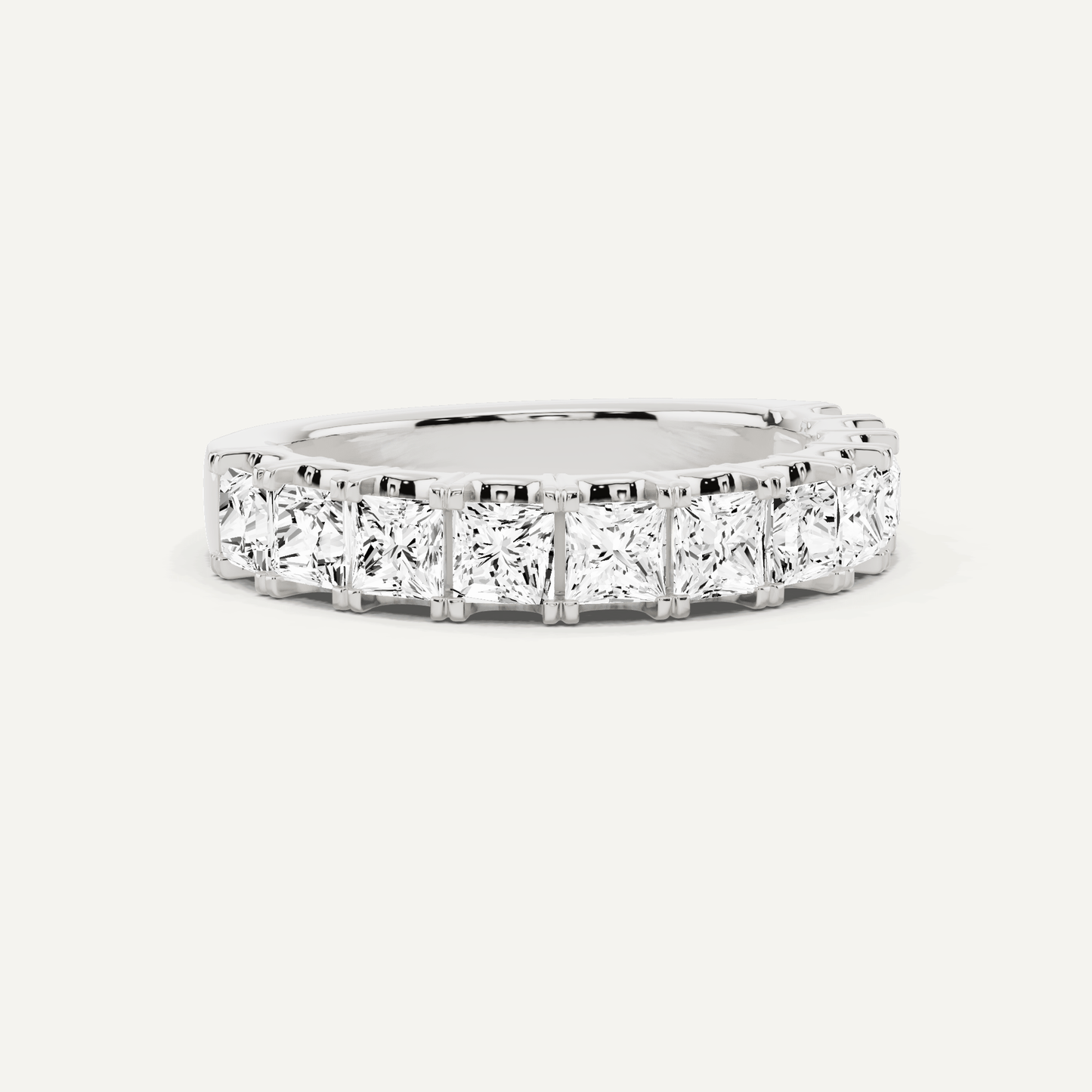 1 1/2 ctw Princess Diamond Eleven Stone Anniversary Band - Lotus Diamond