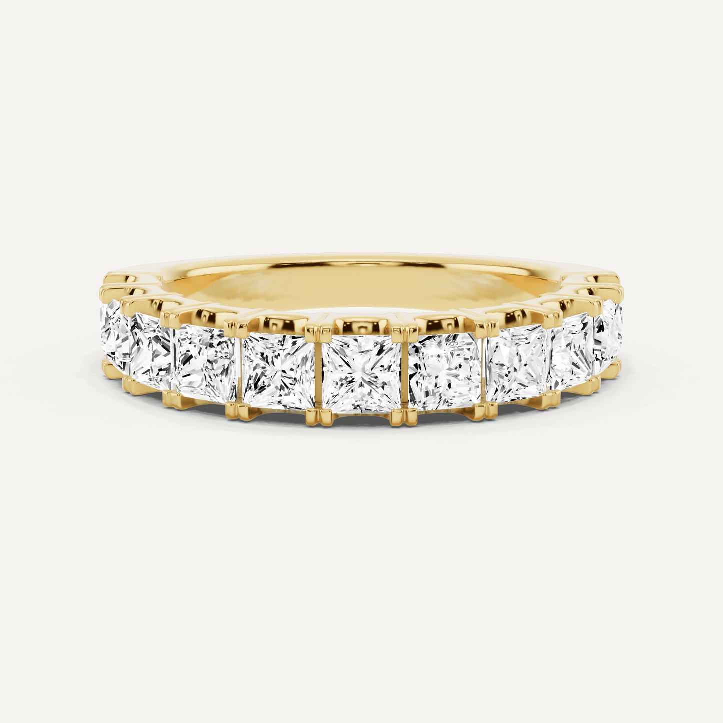 1 1/2 ctw Princess Diamond Eleven Stone Anniversary Band - Lotus Diamond