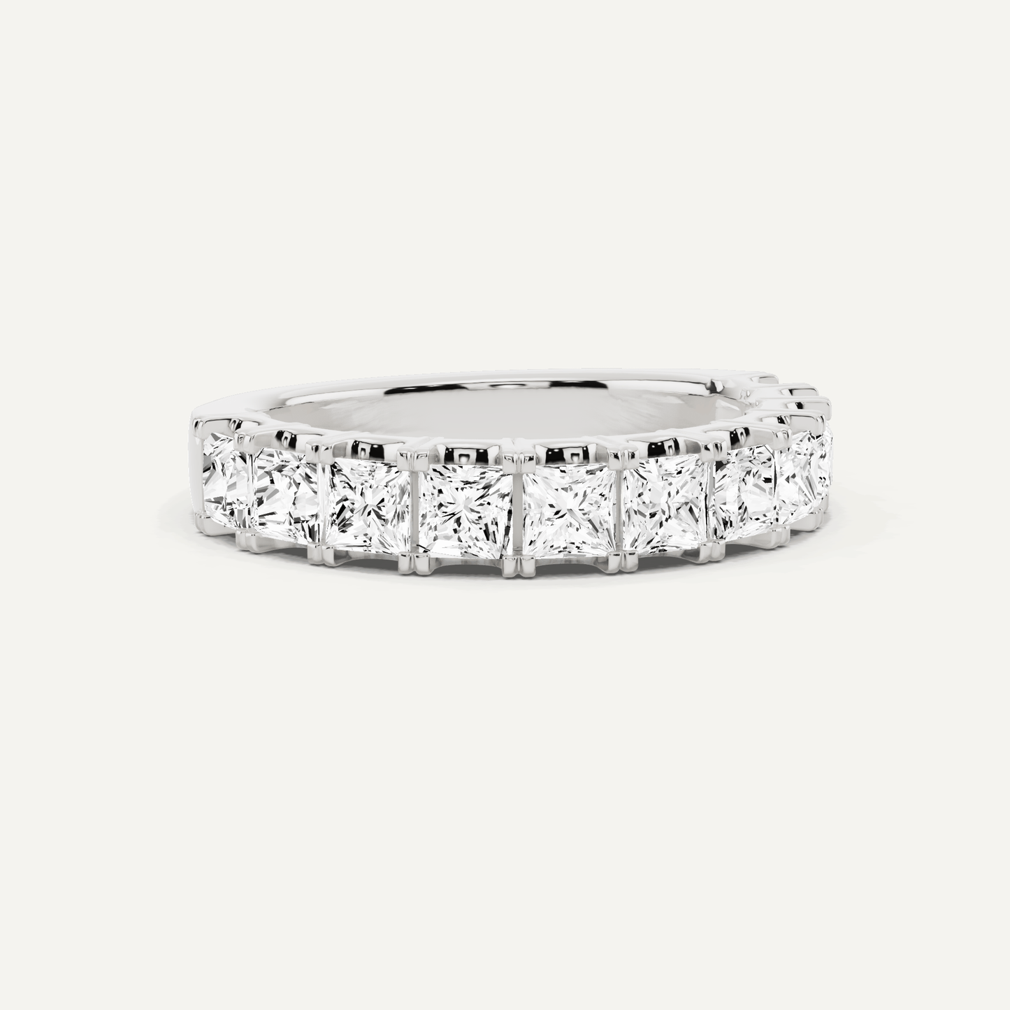 1 1/2 ctw Princess Diamond Eleven Stone Anniversary Band - Lotus Diamond