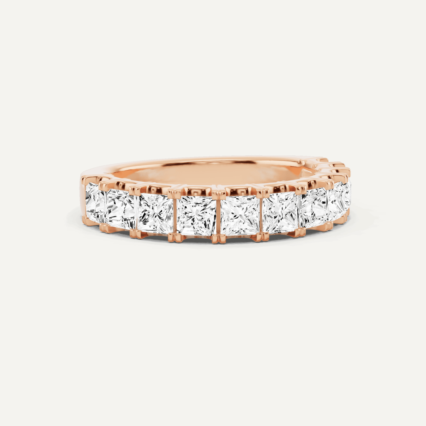 1 1/2 ctw Princess Diamond Eleven Stone Anniversary Band - Lotus Diamond