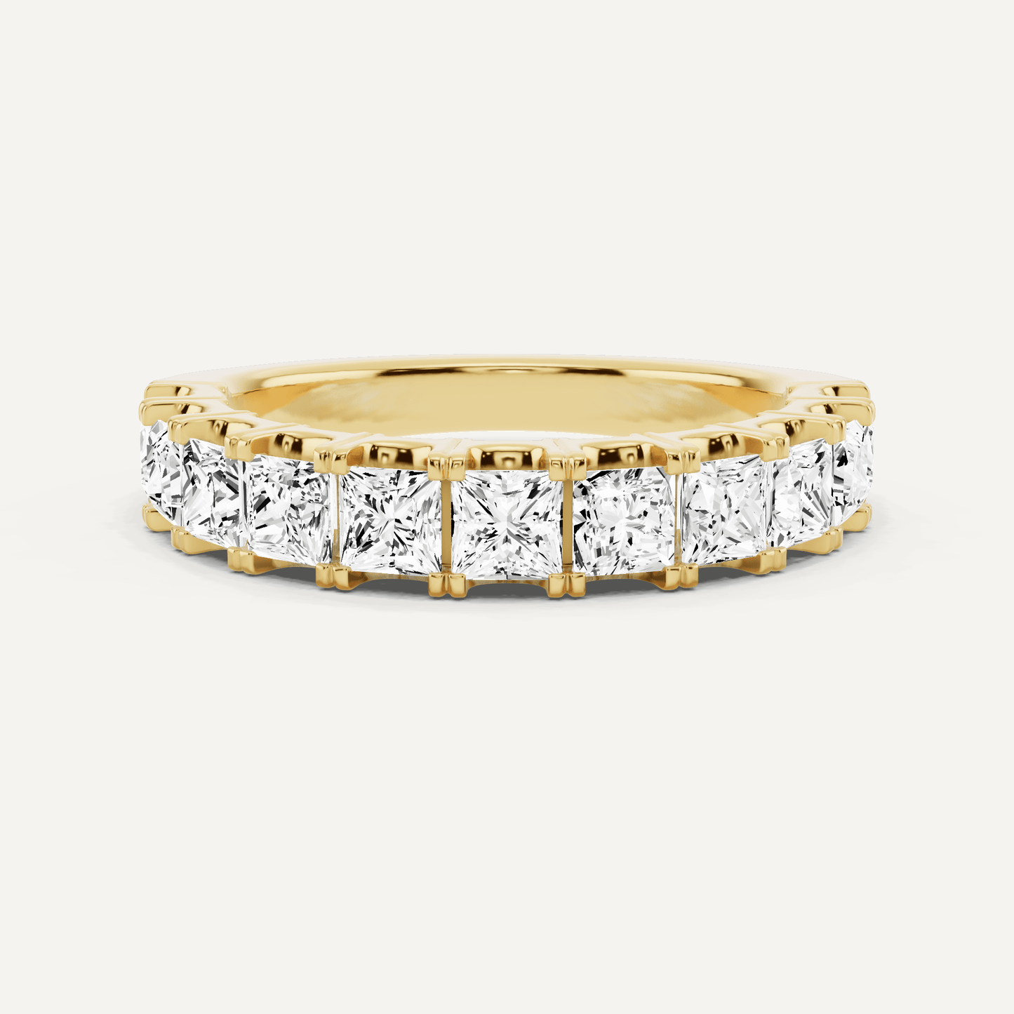 1 1/2 ctw Princess Diamond Eleven Stone Anniversary Band - Lotus Diamond