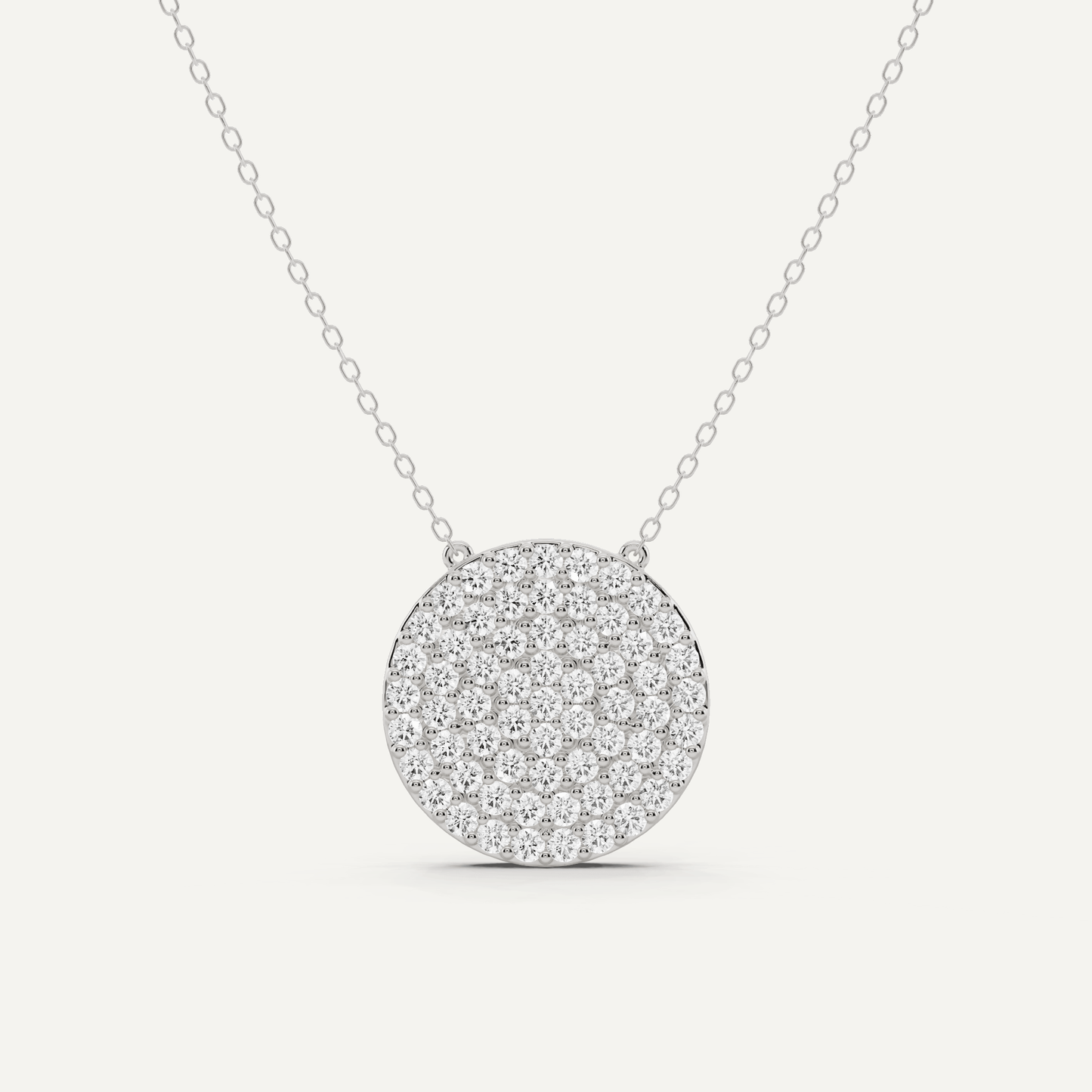 1 1/2 ctw Round Diamond Fashion Pendant - Lotus Diamond