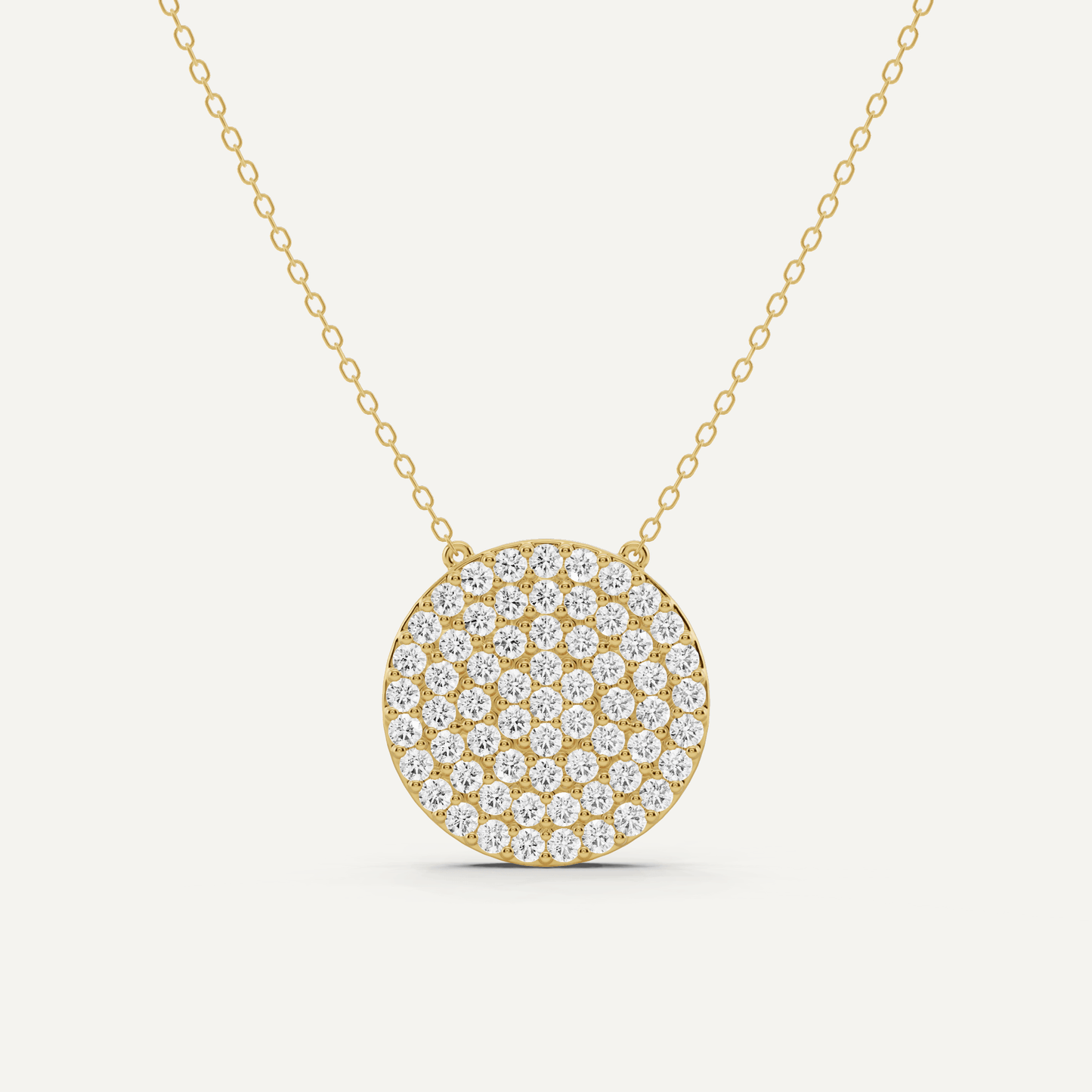 1 1/2 ctw Round Diamond Fashion Pendant - Lotus Diamond