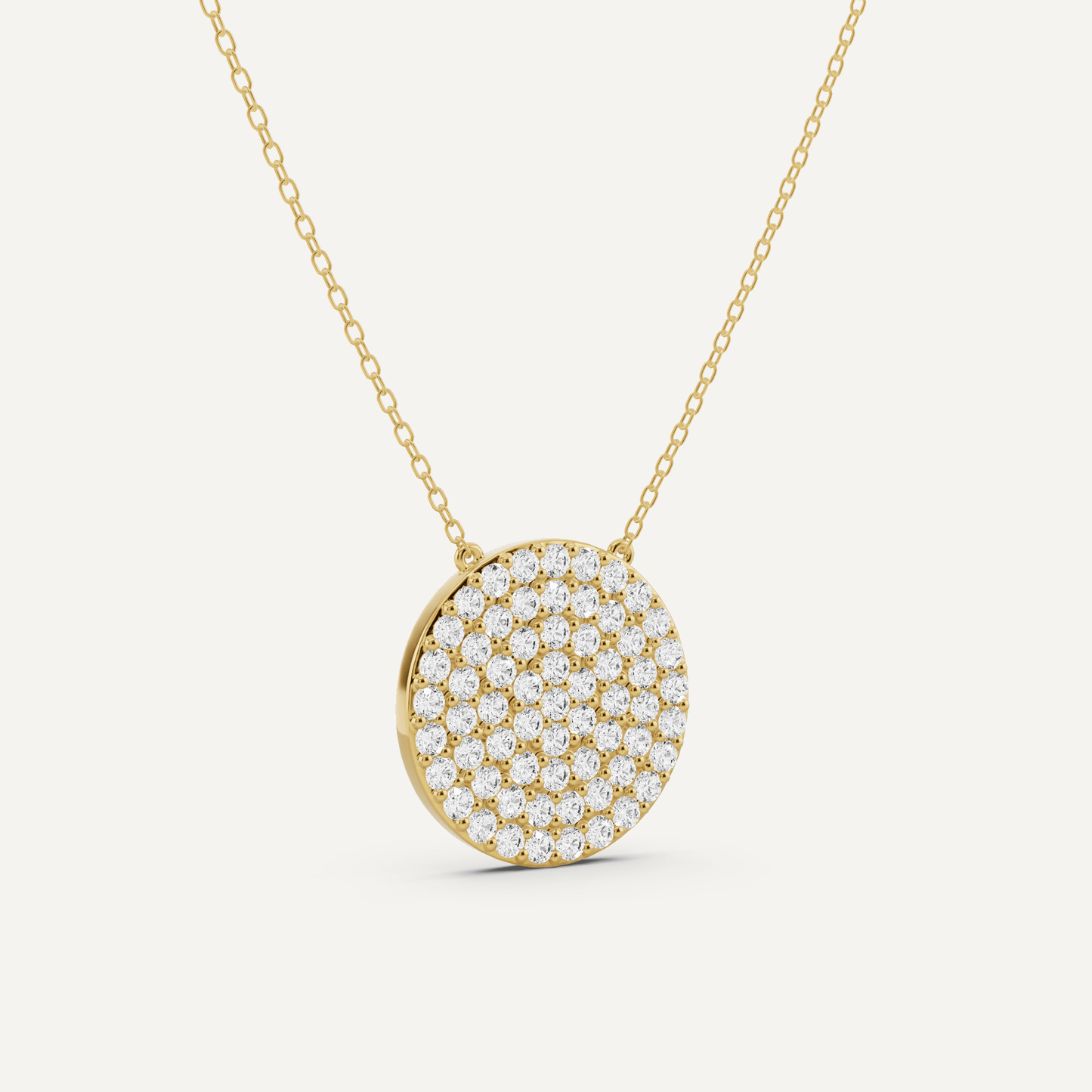 1 1/2 ctw Round Diamond Fashion Pendant - Lotus Diamond