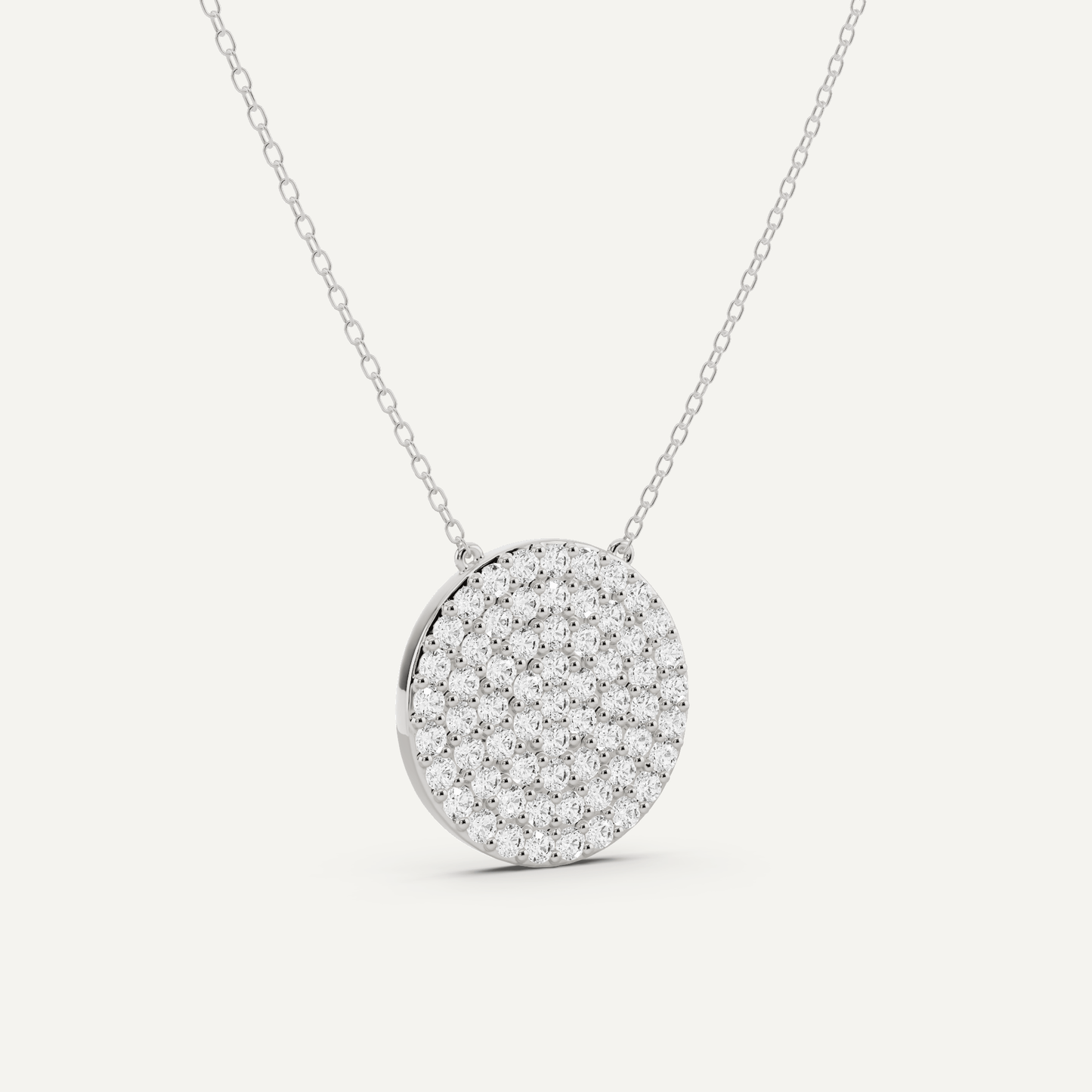 1 1/2 ctw Round Diamond Fashion Pendant - Lotus Diamond