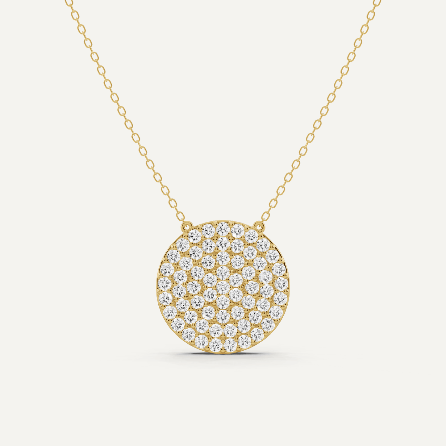 1 1/2 ctw Round Diamond Fashion Pendant - Lotus Diamond
