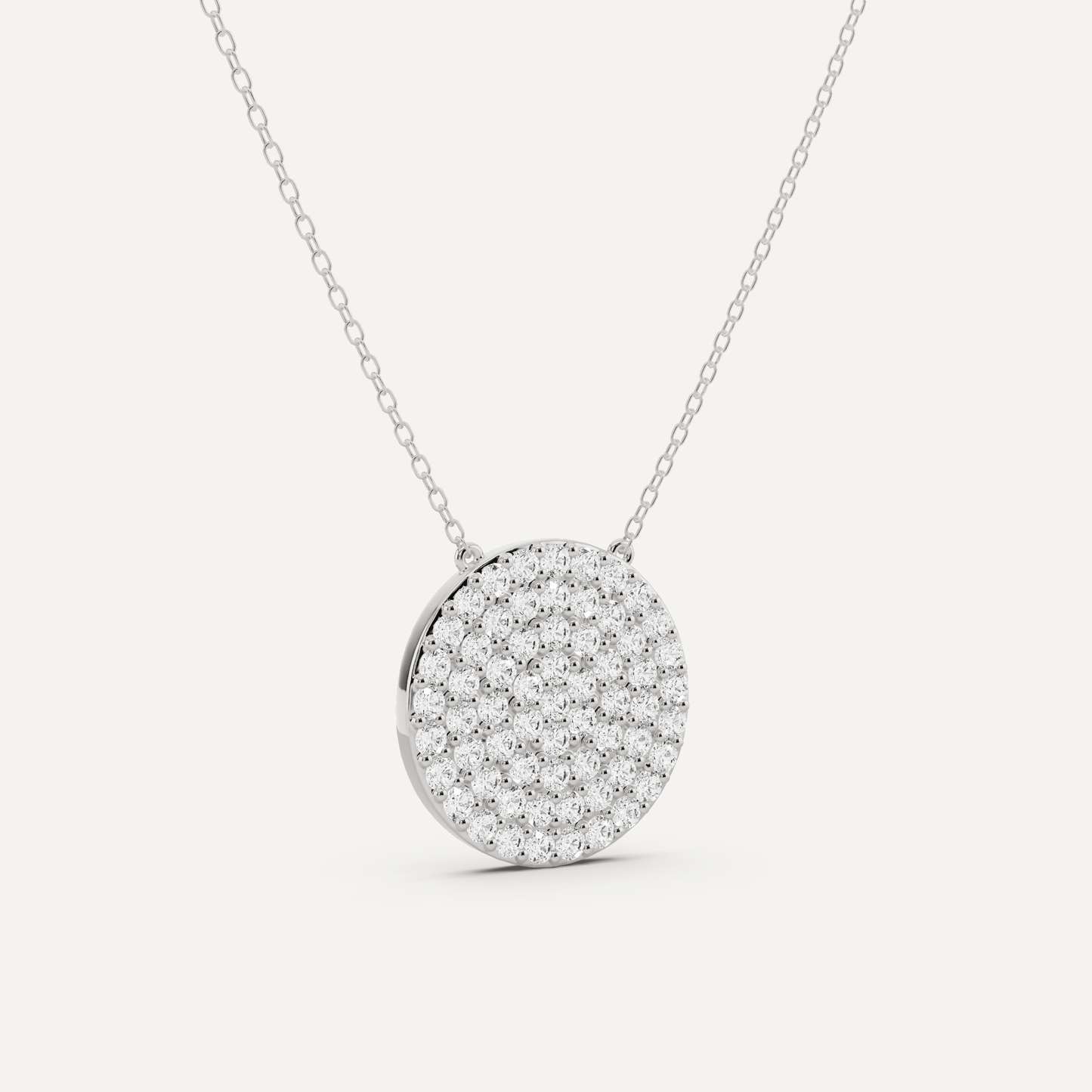 1 1/2 ctw Round Diamond Fashion Pendant - Lotus Diamond