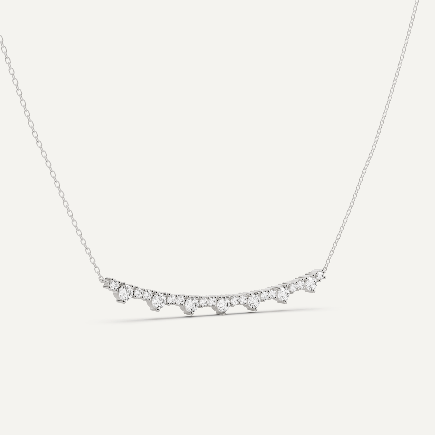 1 1/8 ctw Round Diamond Fashion Necklace - Lotus Diamond