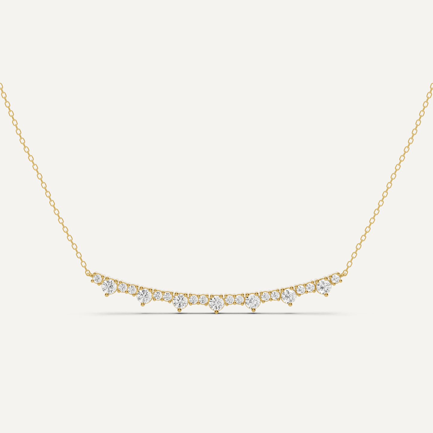 1 1/8 ctw Round Diamond Fashion Necklace - Lotus Diamond