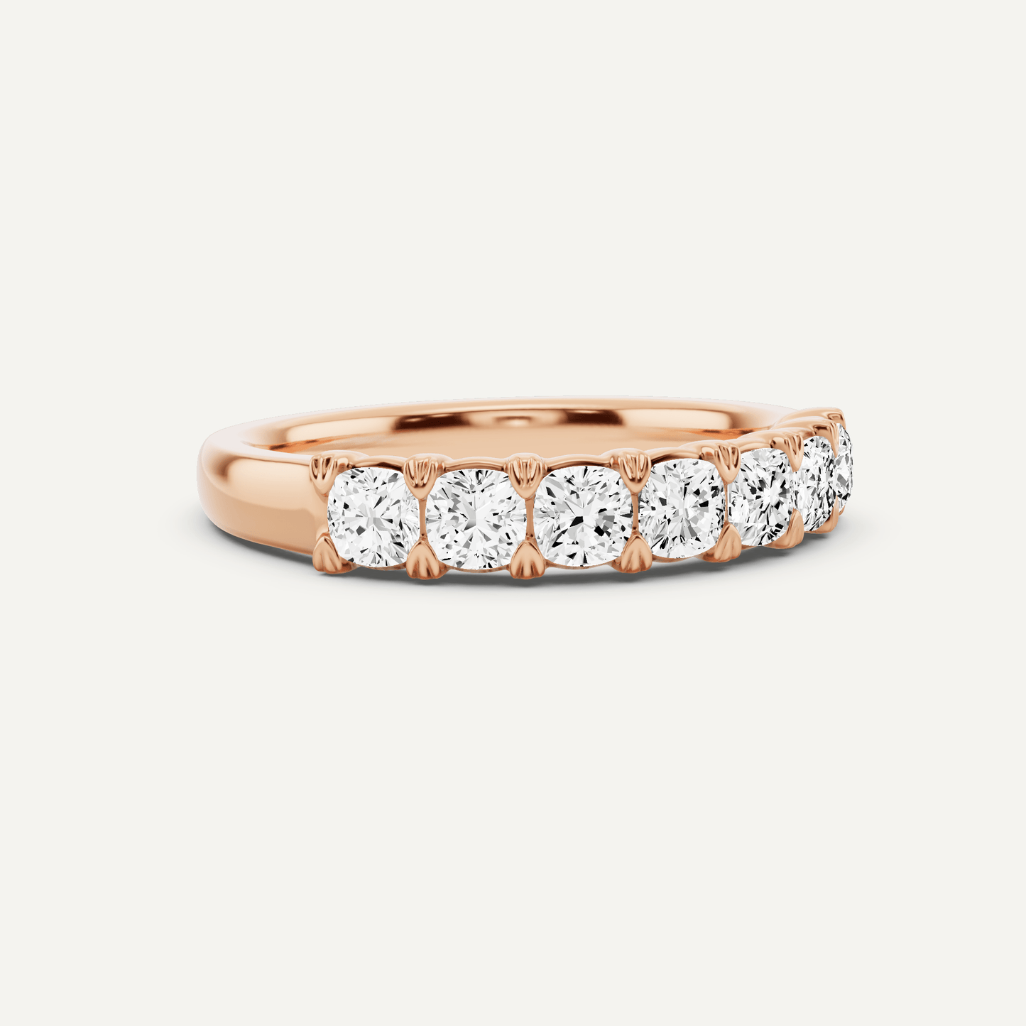 1 ctw Cushion Diamond Seven Stone Anniversary Band - Lotus Diamond