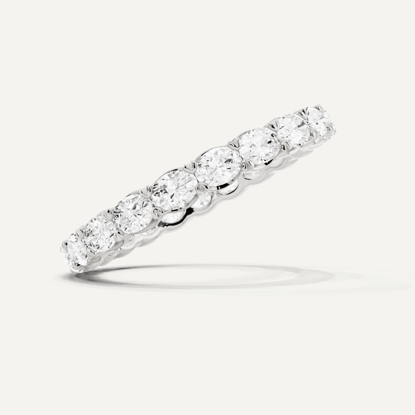 1 ctw Oval Lab Grown Diamond East - West Eternity Band - Lotus Diamond