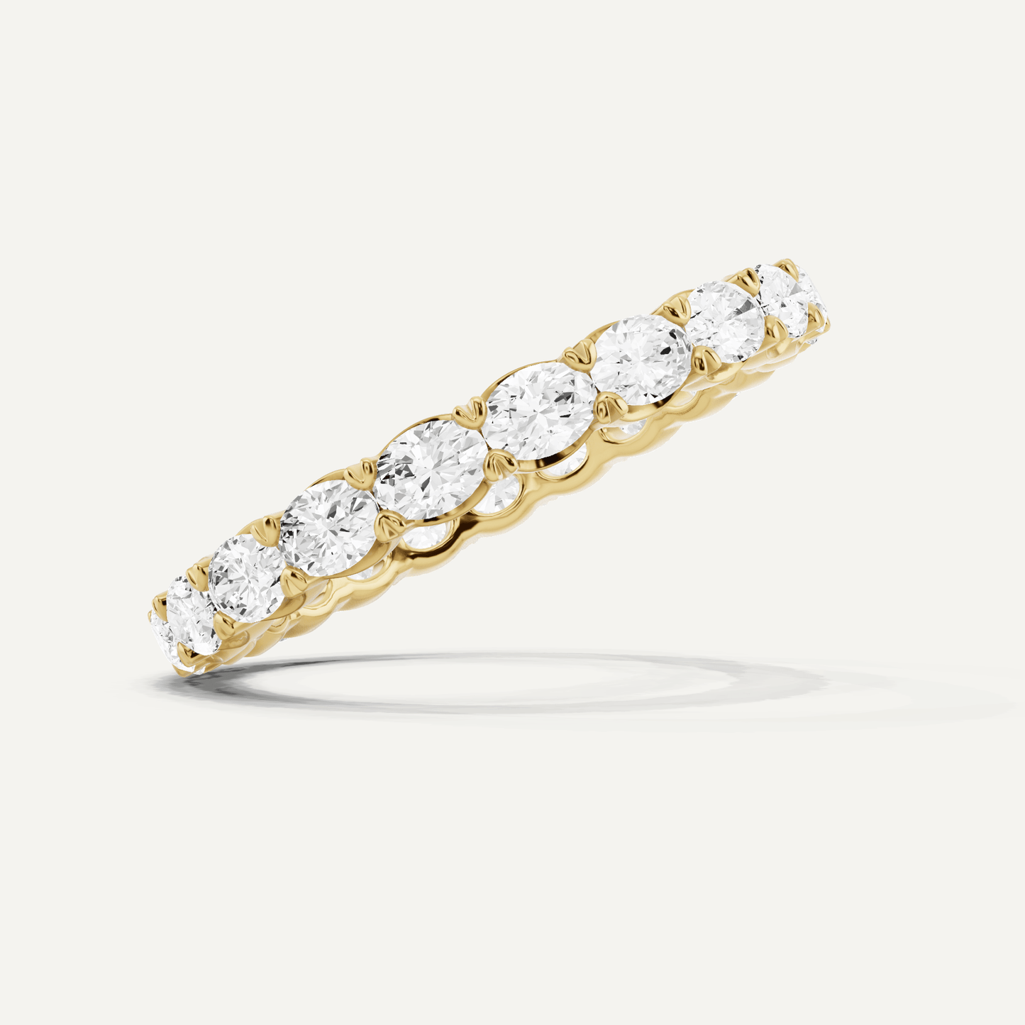 1 ctw Oval Lab Grown Diamond East - West Eternity Band - Lotus Diamond