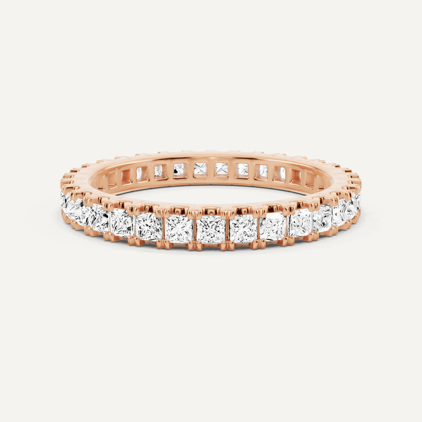 1 ctw Princess Diamond Eternity Band - Lotus Diamond