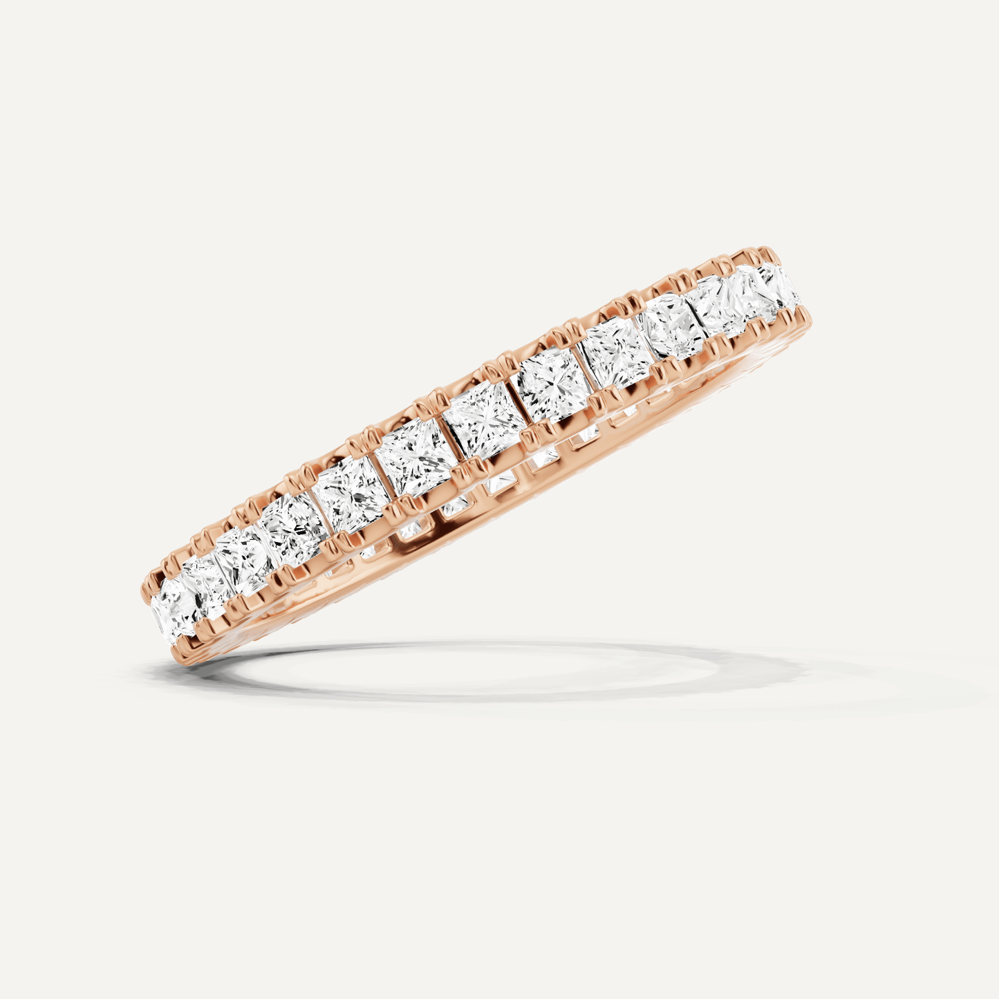 1 ctw Princess Diamond Eternity Band - Lotus Diamond