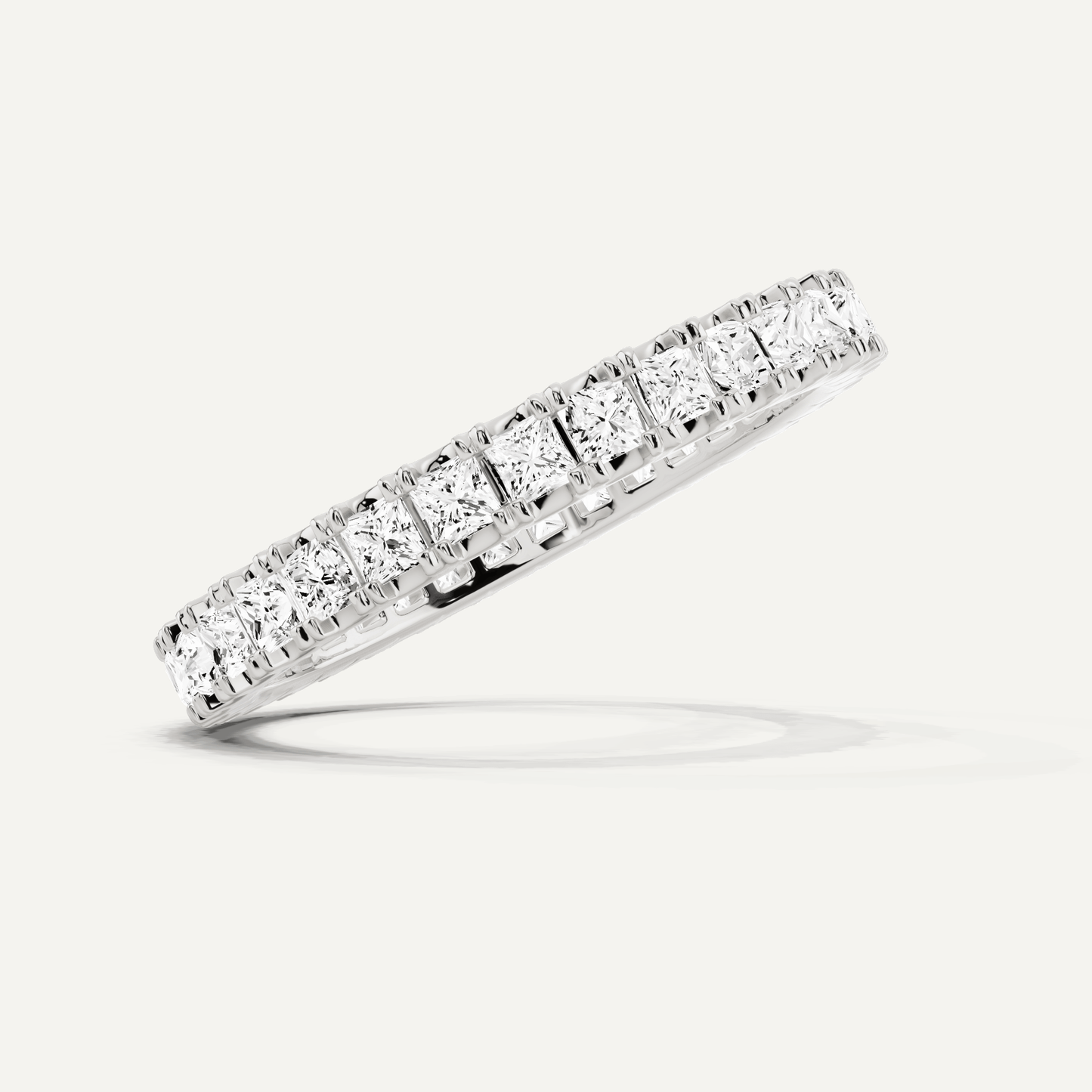 1 ctw Princess Diamond Eternity Band - Lotus Diamond