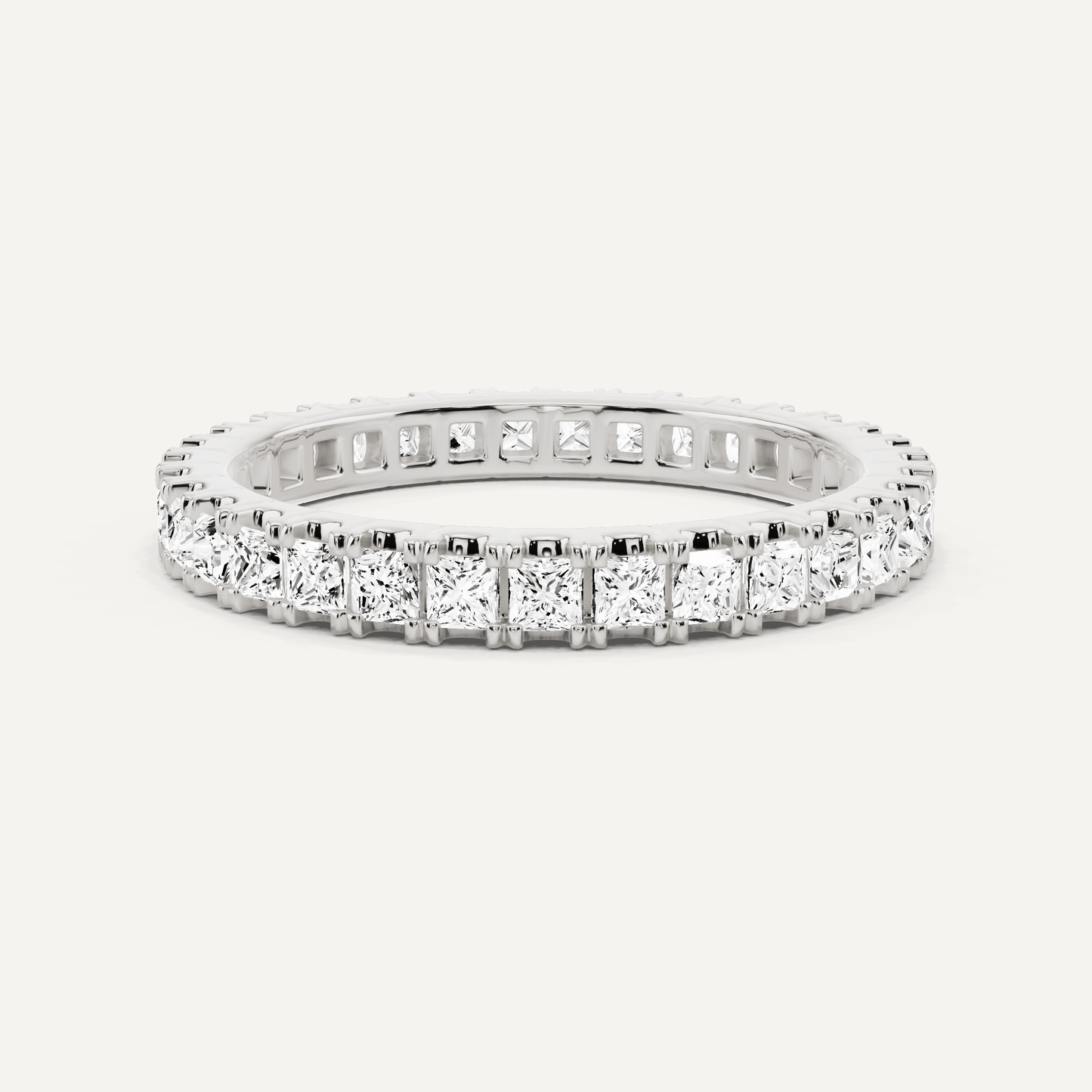 1 ctw Princess Diamond Eternity Band - Lotus Diamond