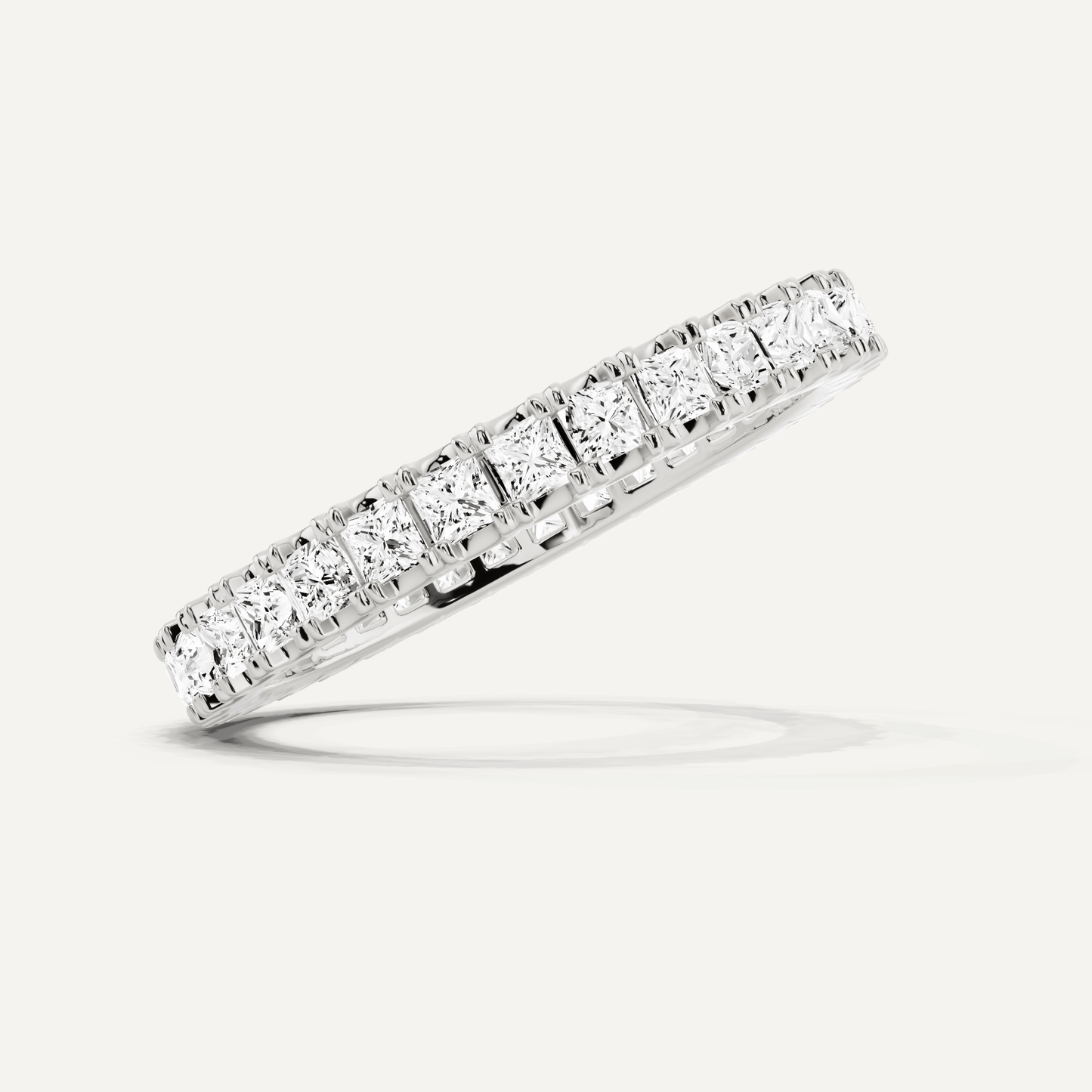1 ctw Princess Diamond Eternity Band - Lotus Diamond