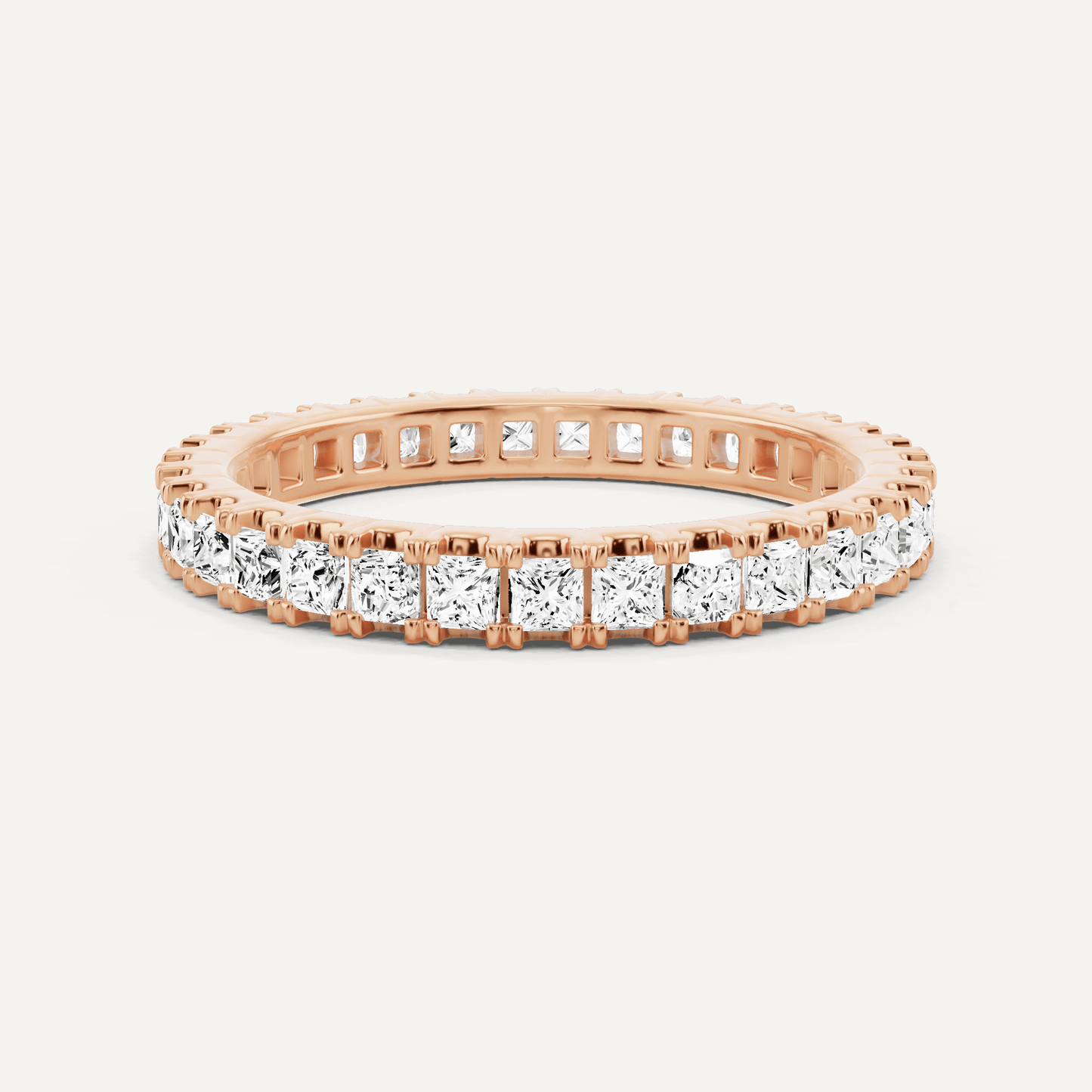 1 ctw Princess Diamond Eternity Band - Lotus Diamond