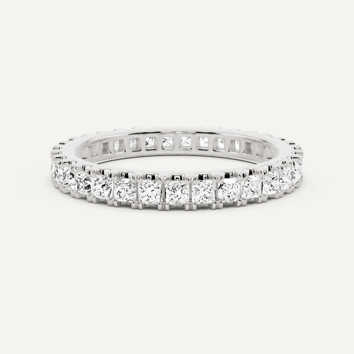 1 ctw Princess Diamond Eternity Band - Lotus Diamond