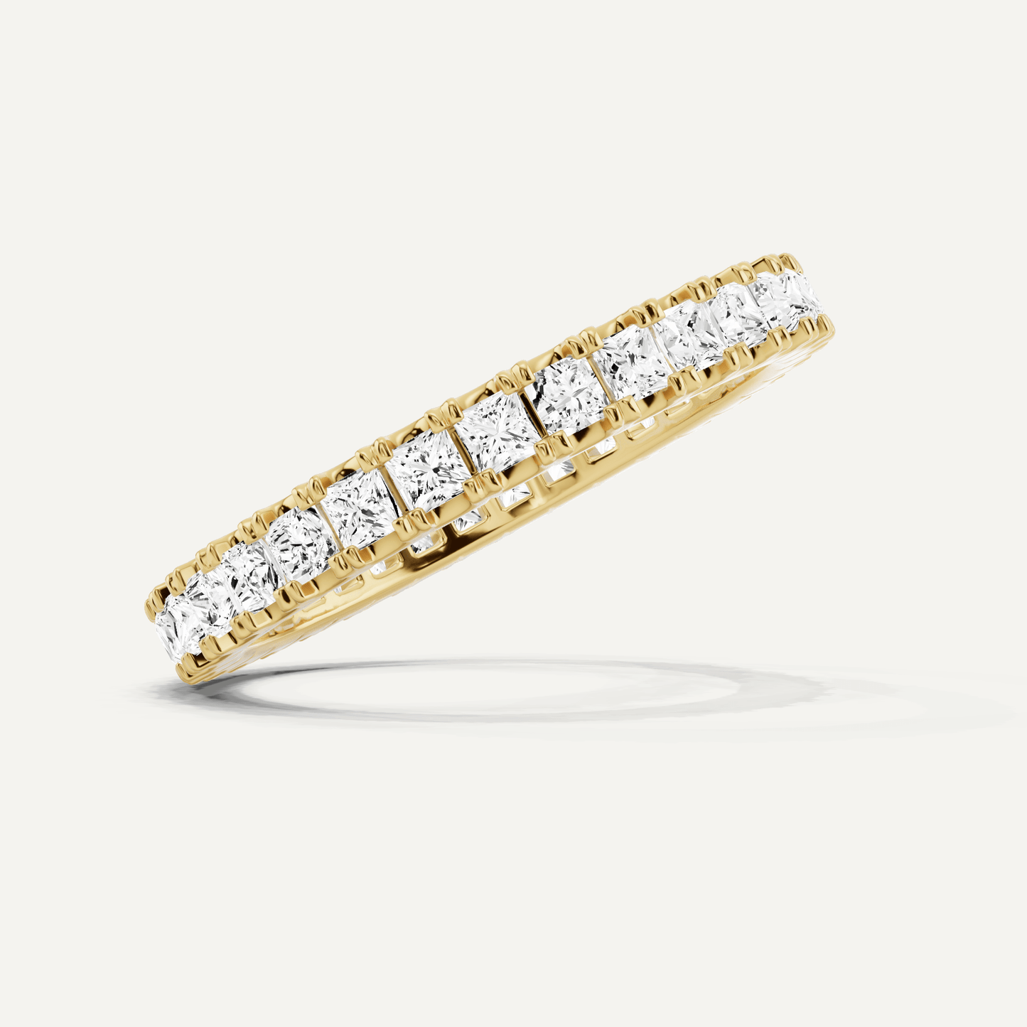 1 ctw Princess Diamond Eternity Band - Lotus Diamond
