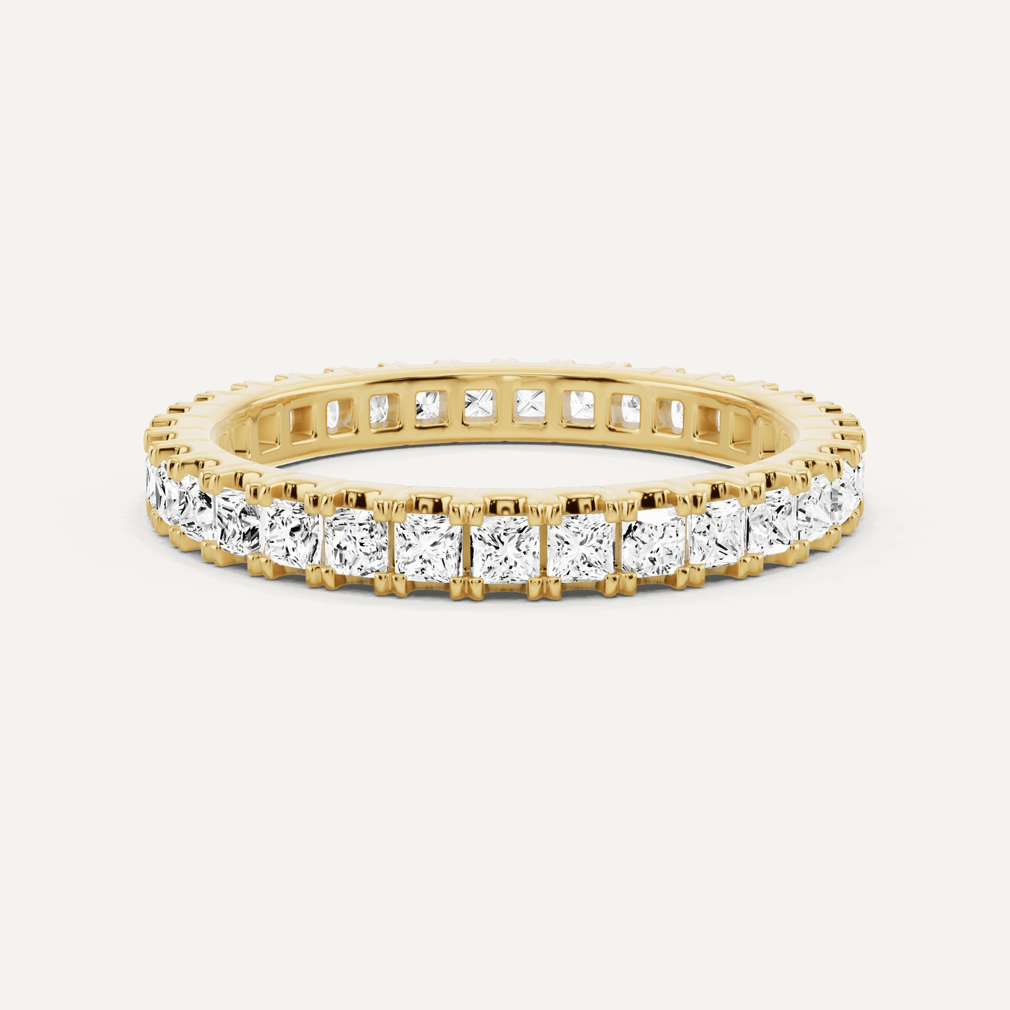 1 ctw Princess Diamond Eternity Band - Lotus Diamond