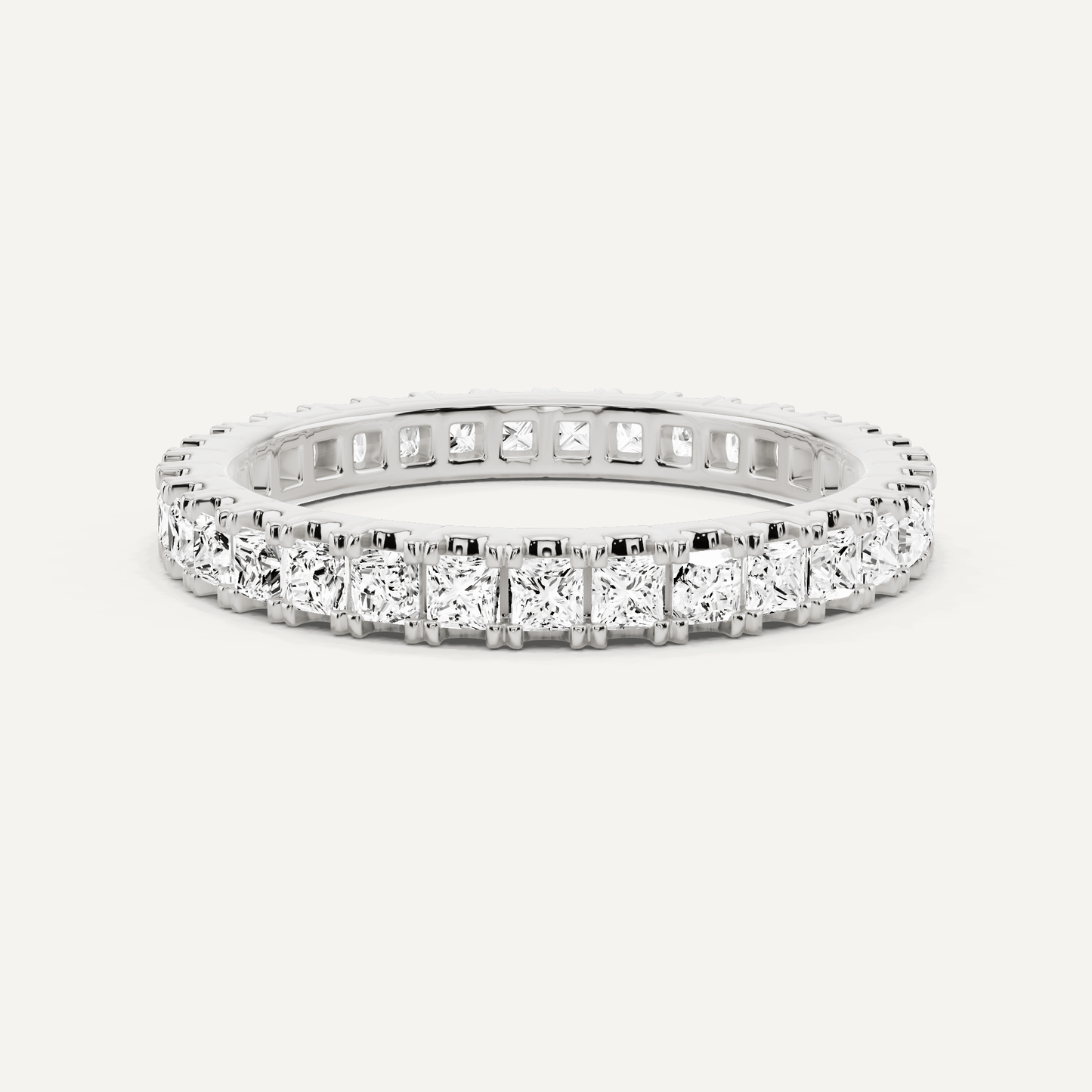 1 ctw Princess Diamond Eternity Band - Lotus Diamond