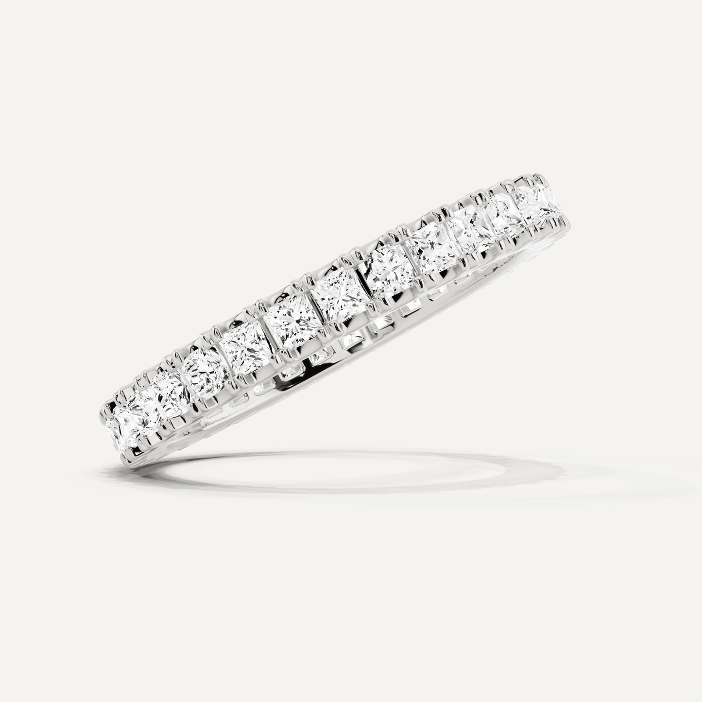 1 ctw Princess Diamond Eternity Band - Lotus Diamond