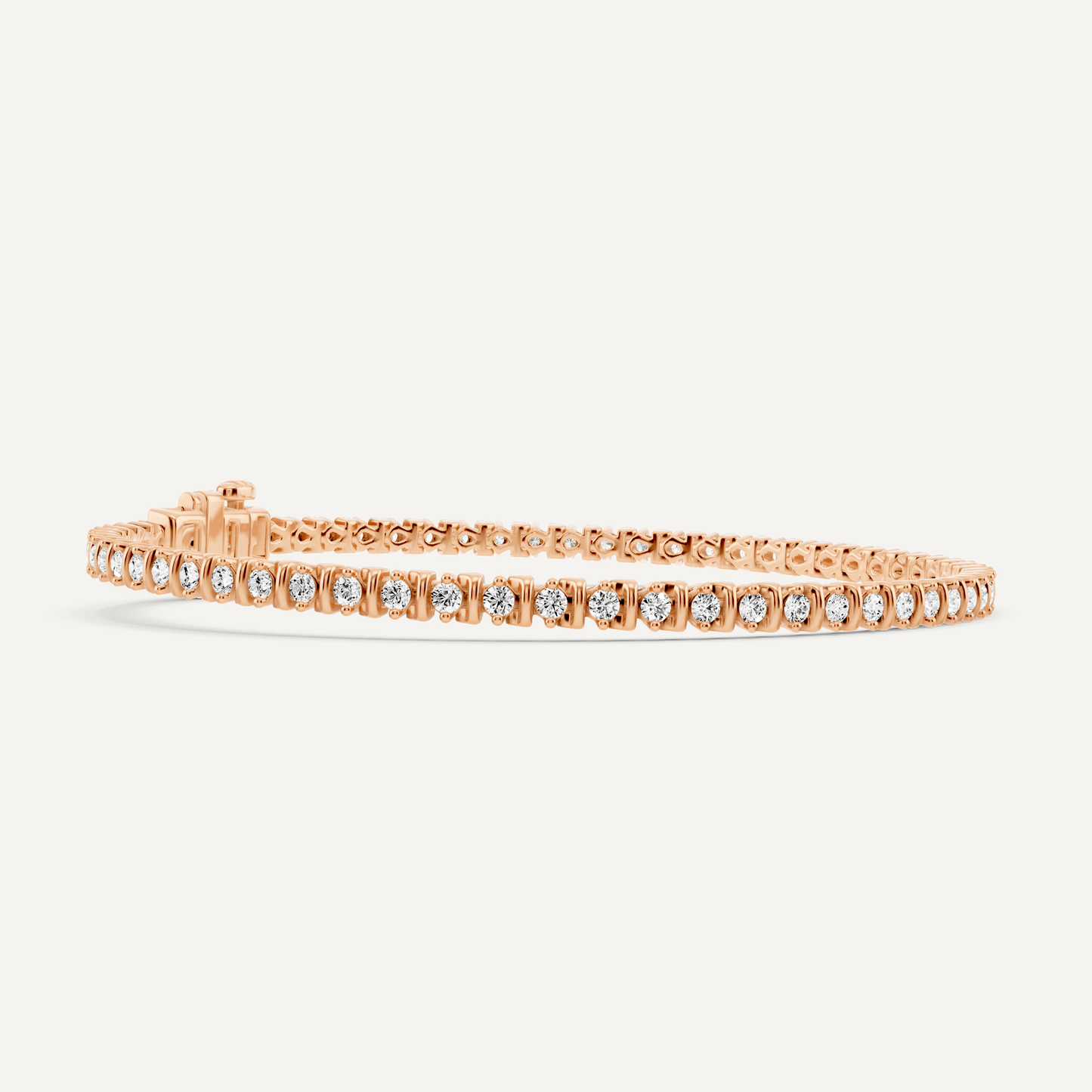 1 ctw Round Diamond Alternating Bar Fashion Bracelet - Lotus Diamond