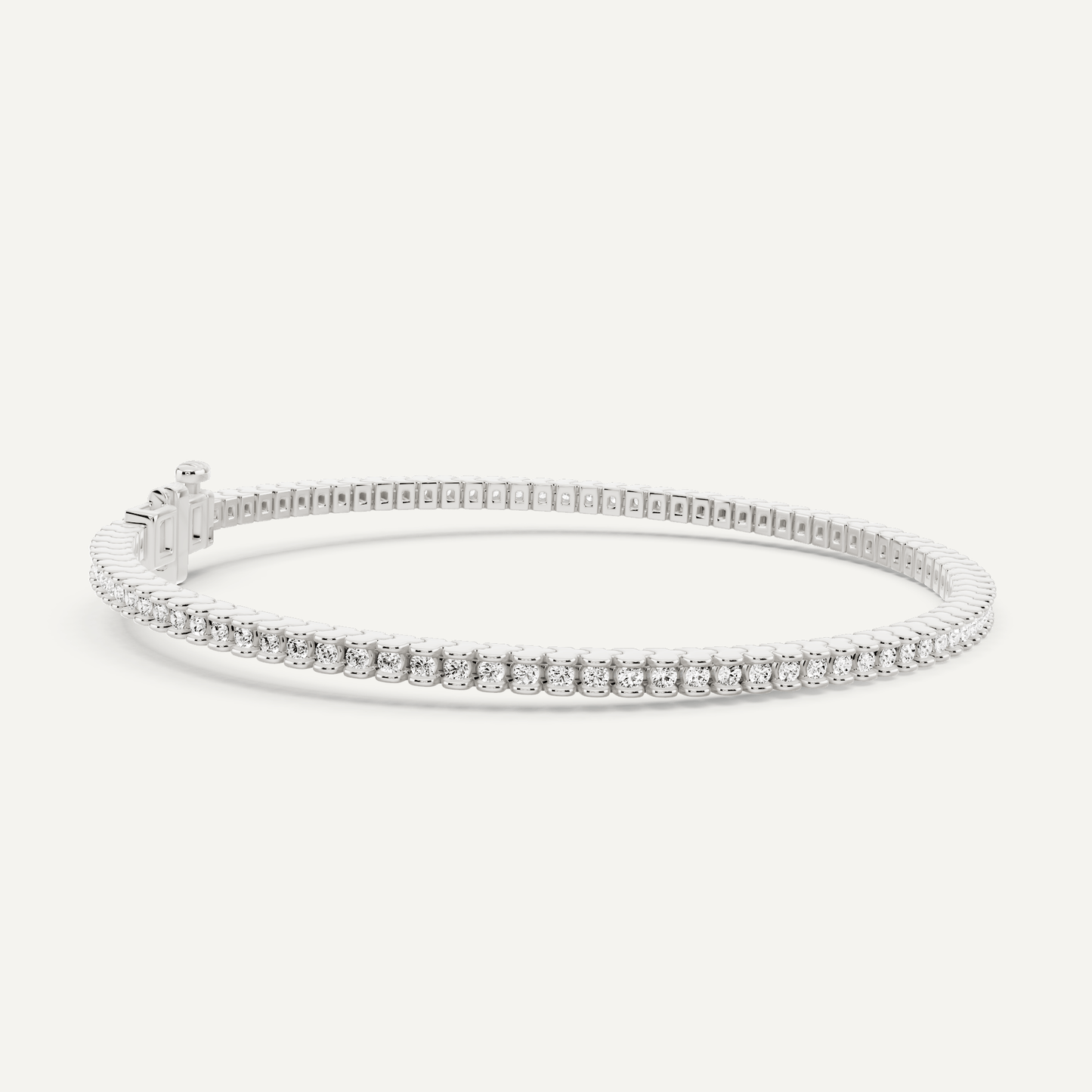 1 ctw Round Diamond Channel Set Tennis Bracelet - Lotus Diamond
