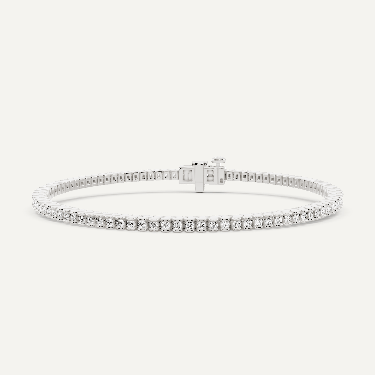 1 ctw Round Diamond Channel Set Tennis Bracelet - Lotus Diamond