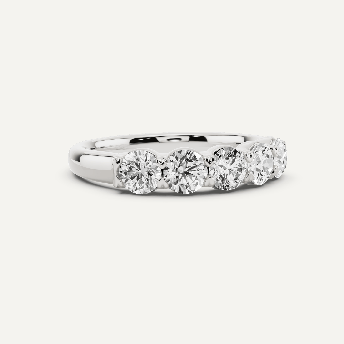 1 ctw Round Diamond Five Stone Anniversary Band - Lotus Diamond