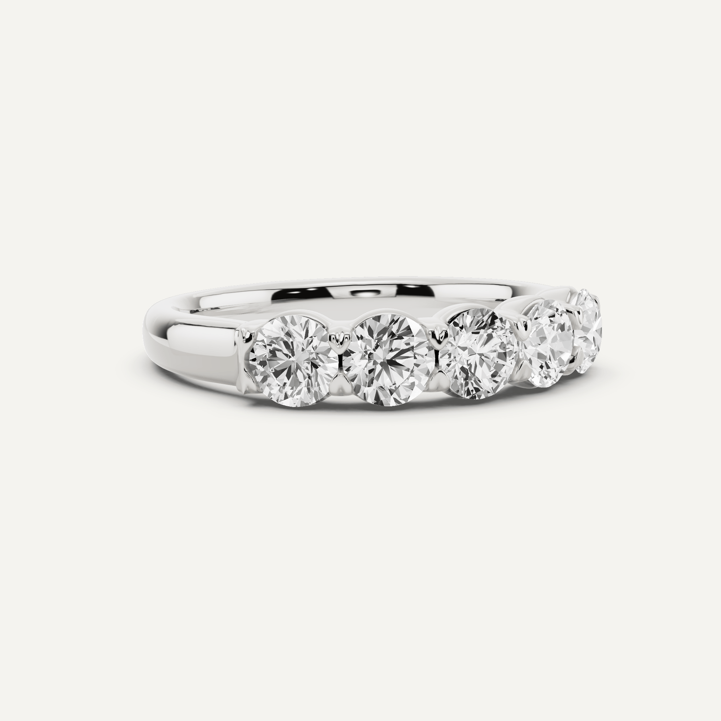 1 ctw Round Diamond Five Stone Anniversary Band - Lotus Diamond
