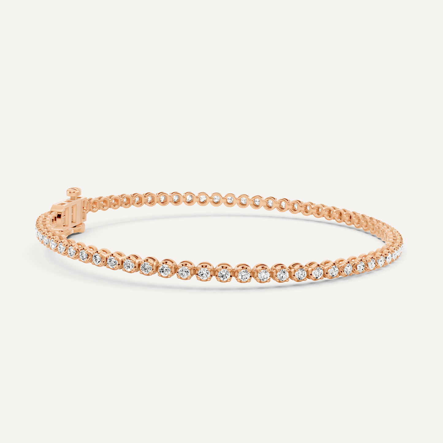 1 ctw Round Diamond Four Prong Petite Tennis Bracelet - Lotus Diamond