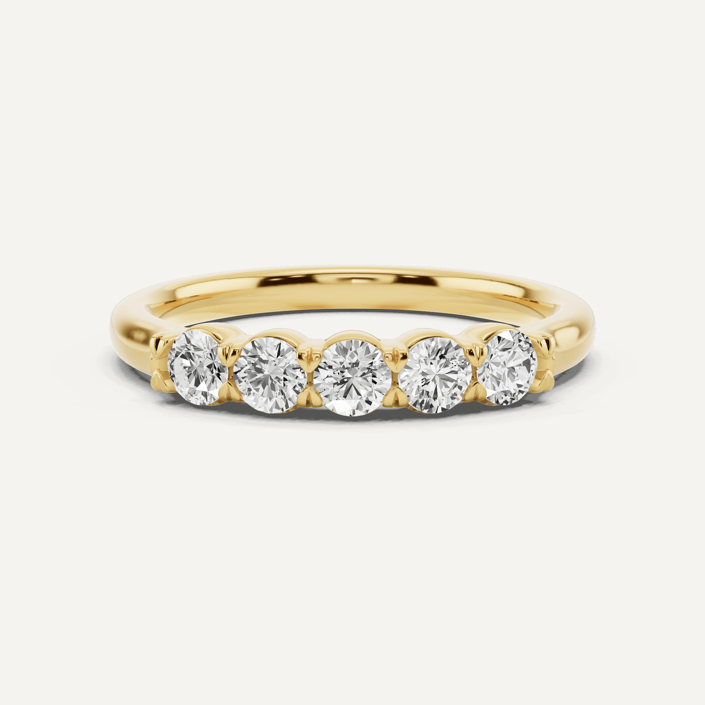 1/2 ctw Round Diamond Five Stone Anniversary Band - Lotus Diamond