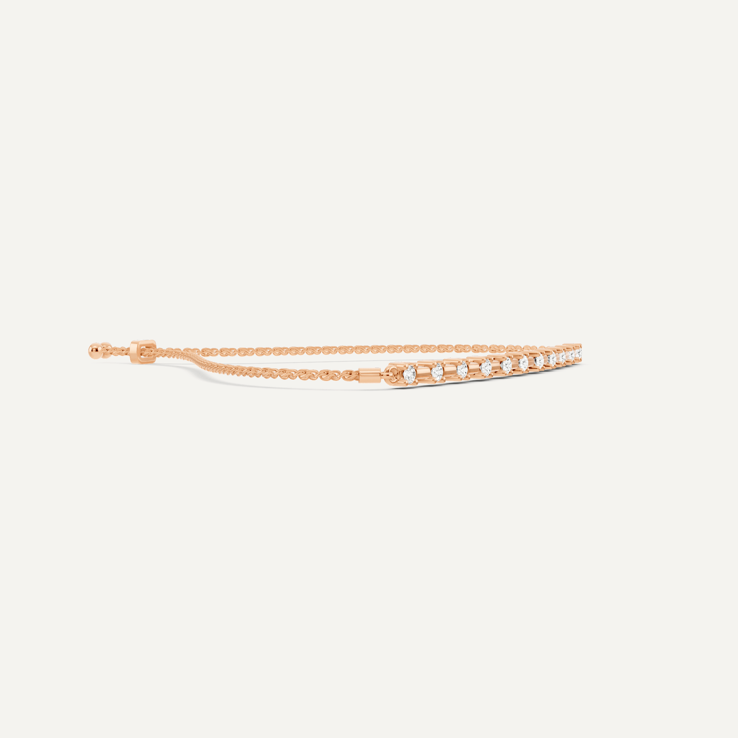 1/4 ctw Round Diamond Bolo Fashion Bracelet - Lotus Diamond