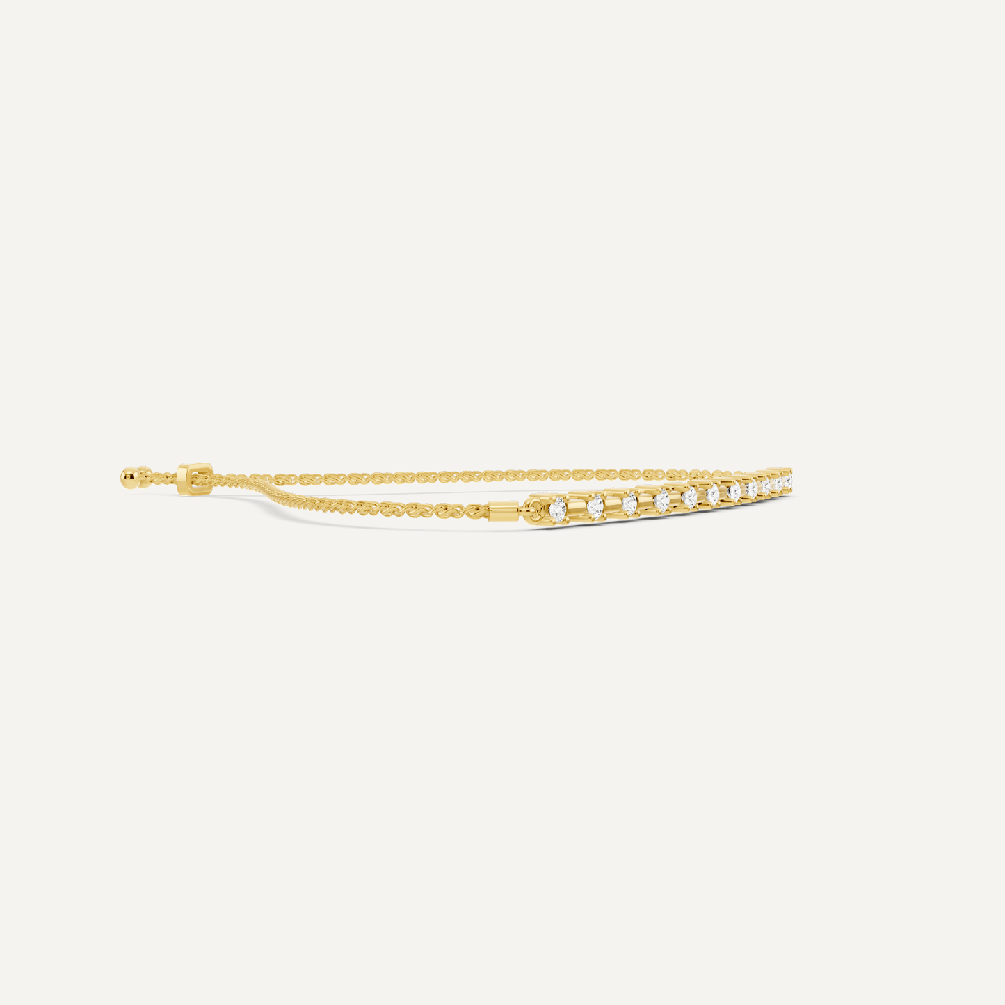 1/4 ctw Round Diamond Bolo Fashion Bracelet - Lotus Diamond