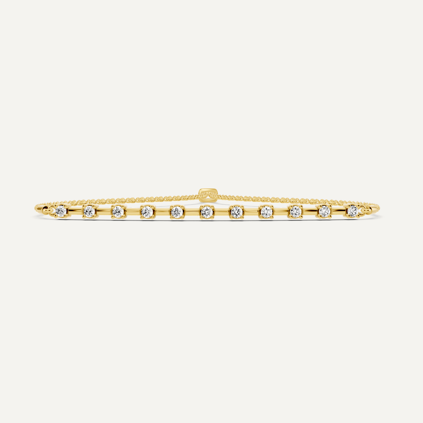 1/4 ctw Round Diamond Bolo Fashion Bracelet - Lotus Diamond