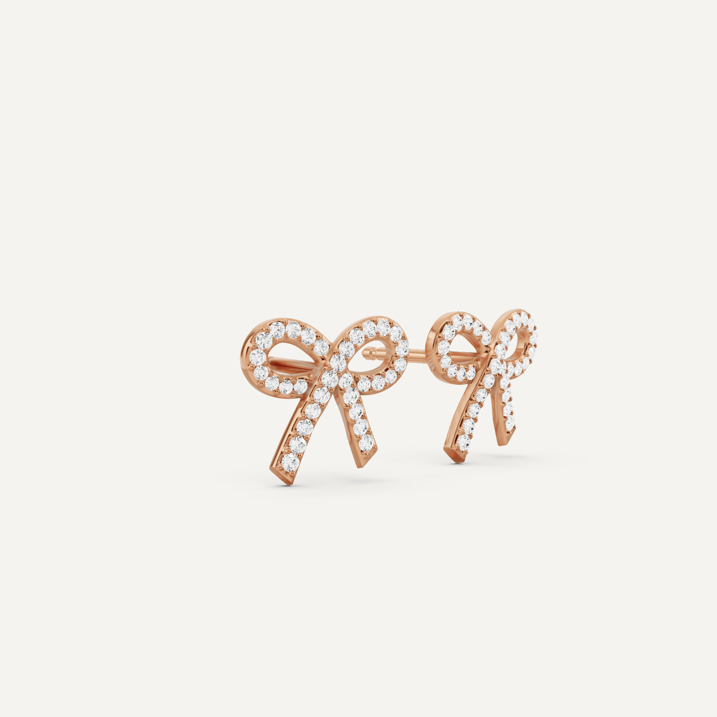 1/4 ctw Round Diamond Bow Shape Fashion Earrings - Lotus Diamond