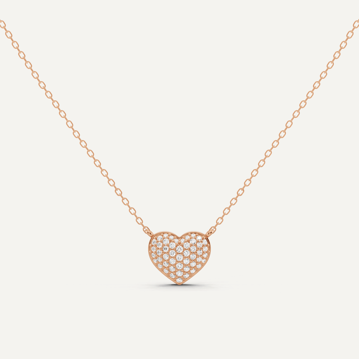 1/4 ctw Round Diamond Heart Pendant - Lotus Diamond