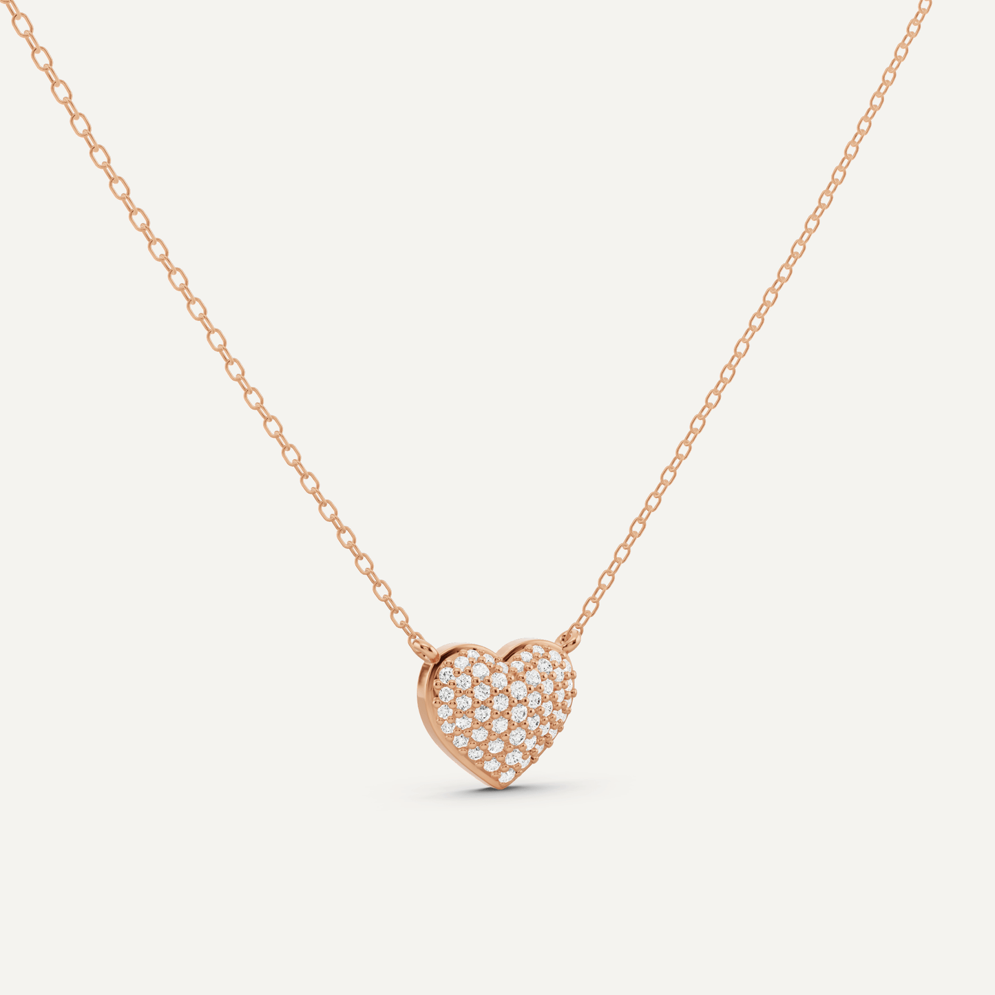 1/4 ctw Round Diamond Heart Pendant - Lotus Diamond