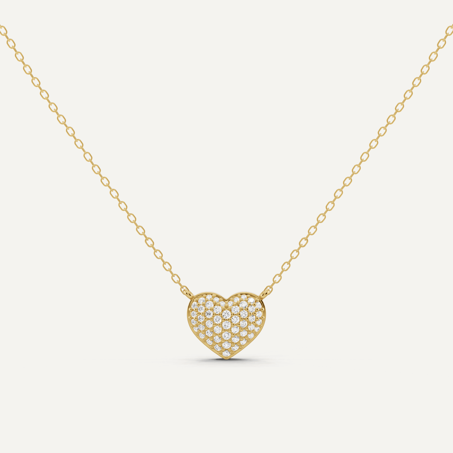 1/4 ctw Round Diamond Heart Pendant - Lotus Diamond