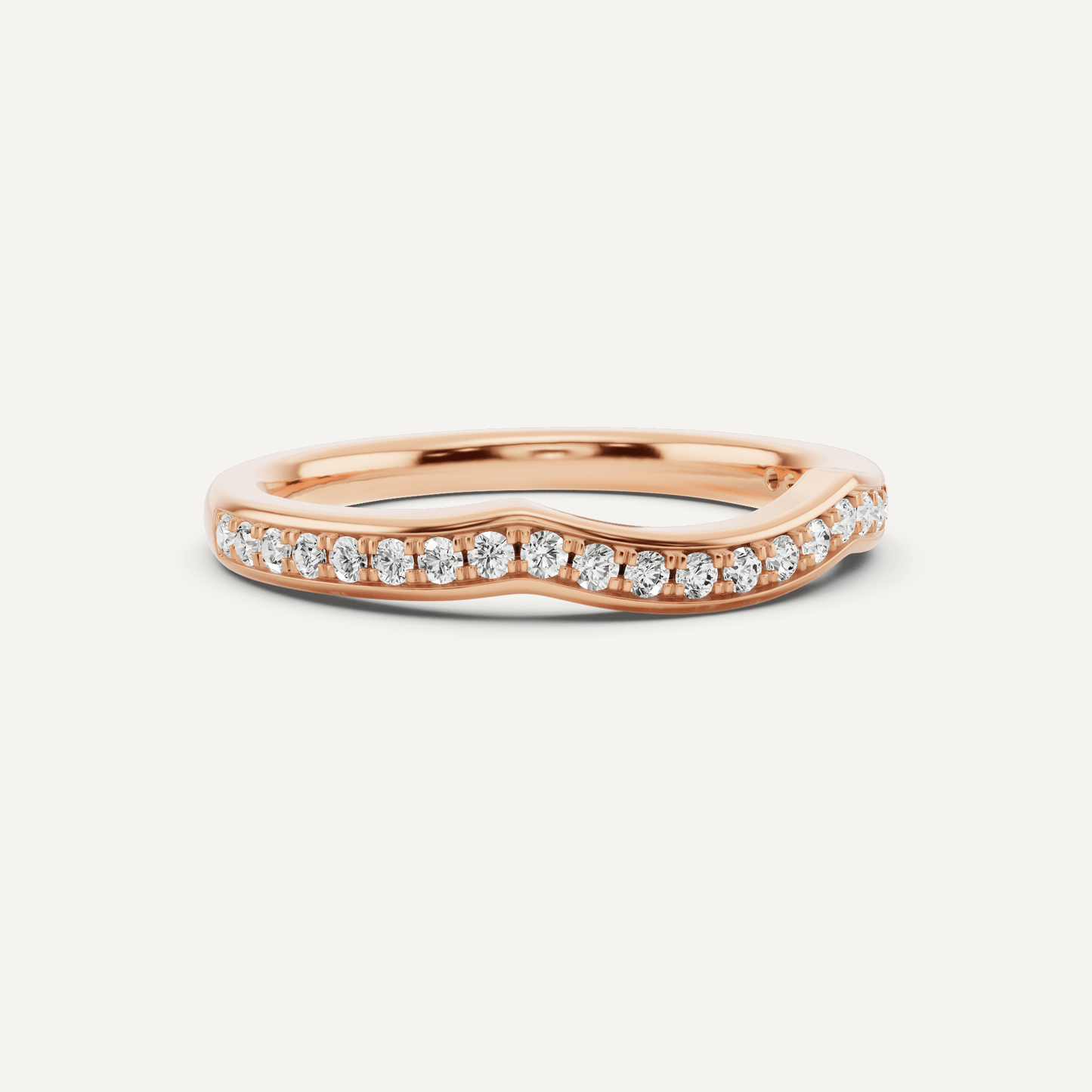 1/4 ctw Round Diamond Prong Set Wedding Band - Lotus Diamond