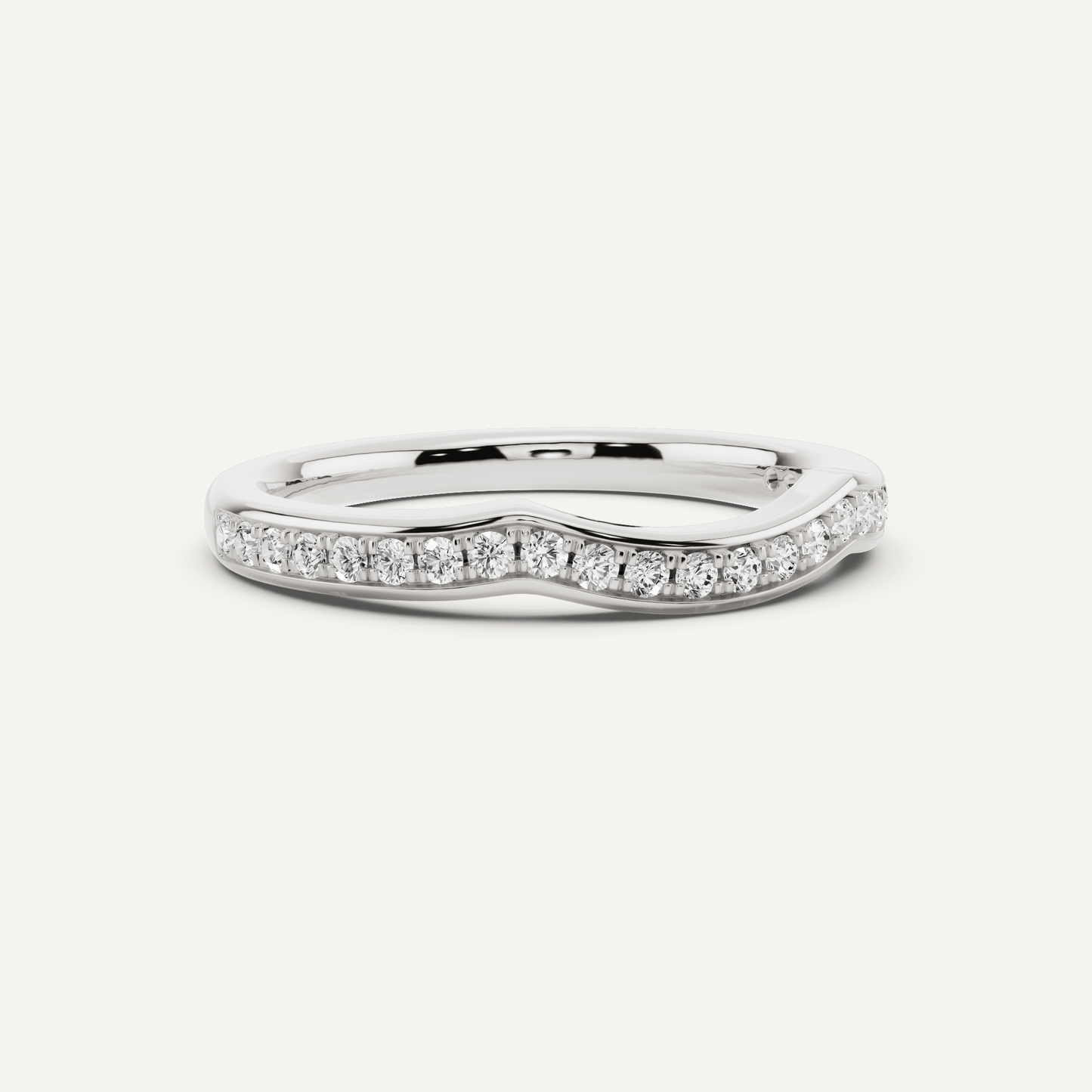 1/4 ctw Round Diamond Prong Set Wedding Band - Lotus Diamond