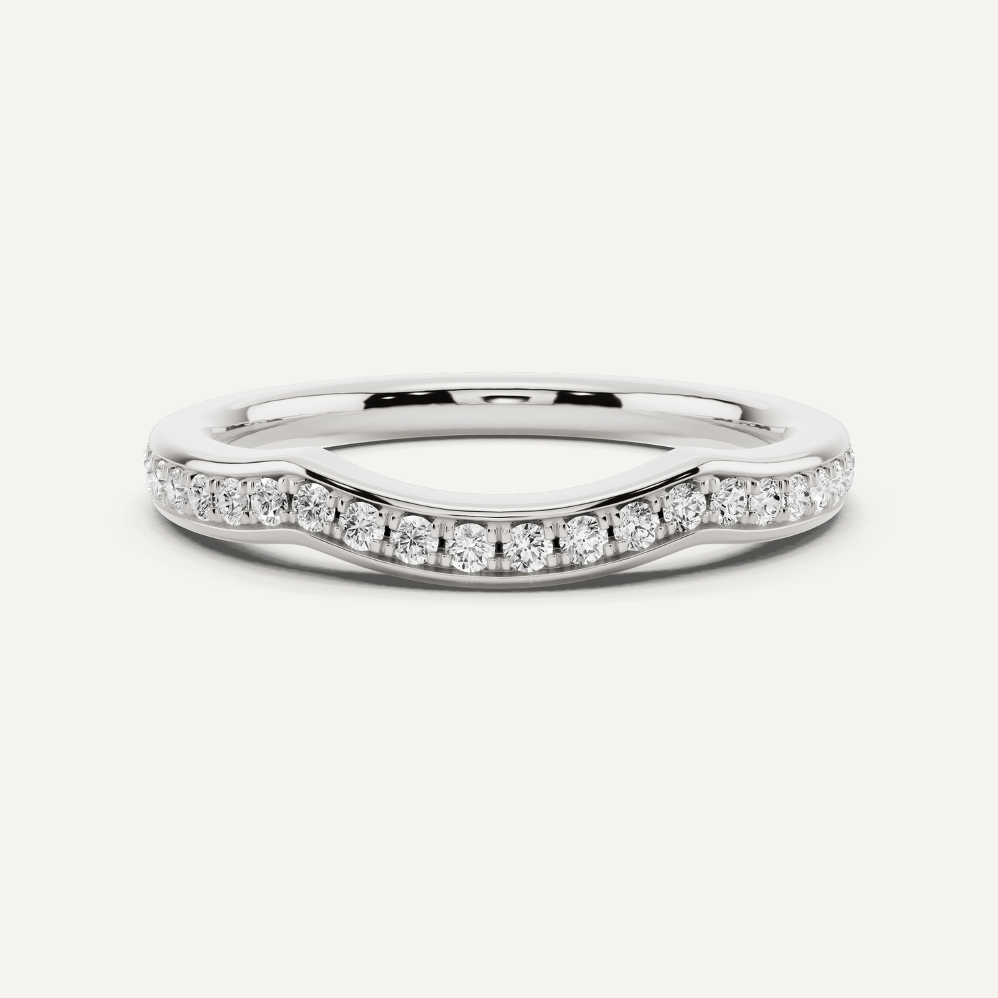 1/4 ctw Round Diamond Prong Set Wedding Band - Lotus Diamond