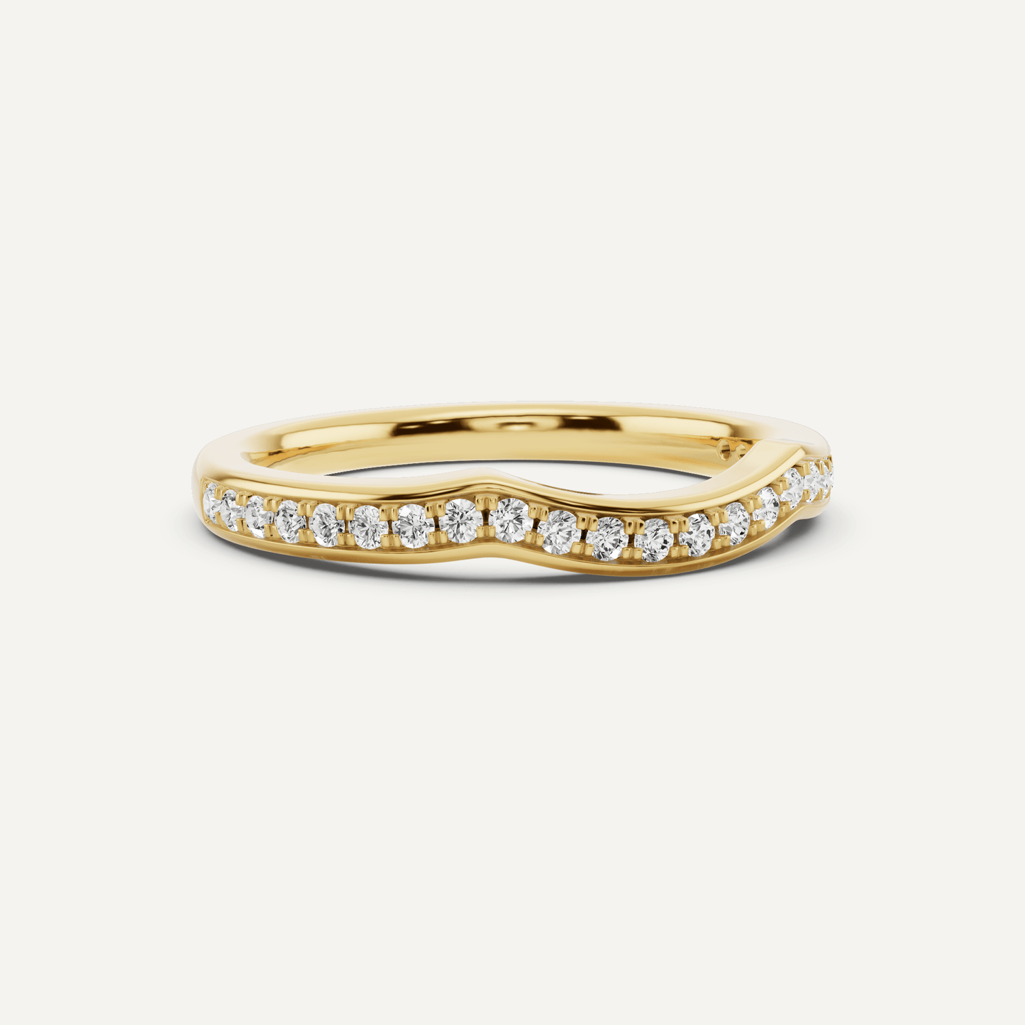 1/4 ctw Round Diamond Prong Set Wedding Band - Lotus Diamond