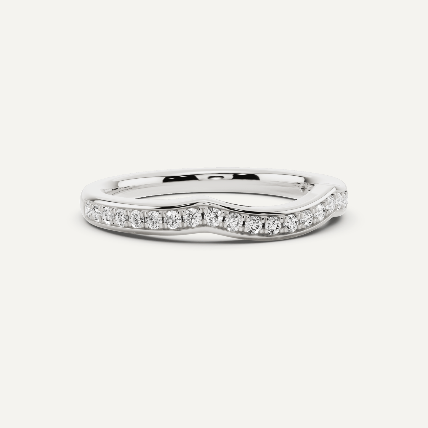 1/4 ctw Round Diamond Prong Set Wedding Band - Lotus Diamond