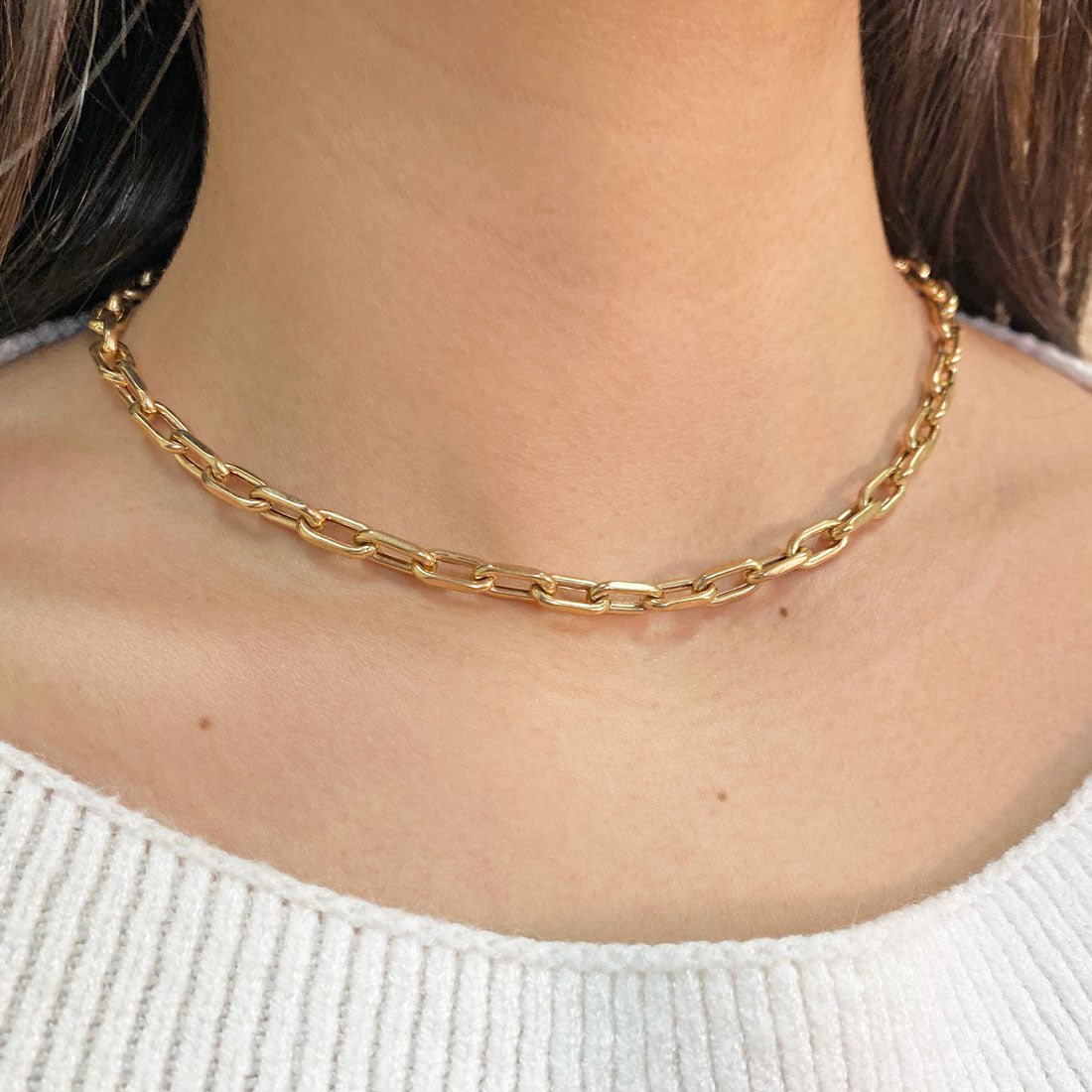 14K Grand Beverly Chain Necklace - Lotus Diamond