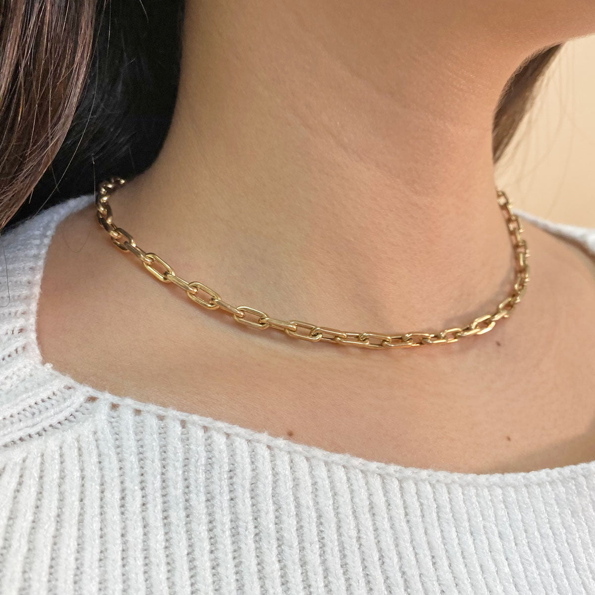 14K Grand Beverly Chain Necklace - Lotus Diamond